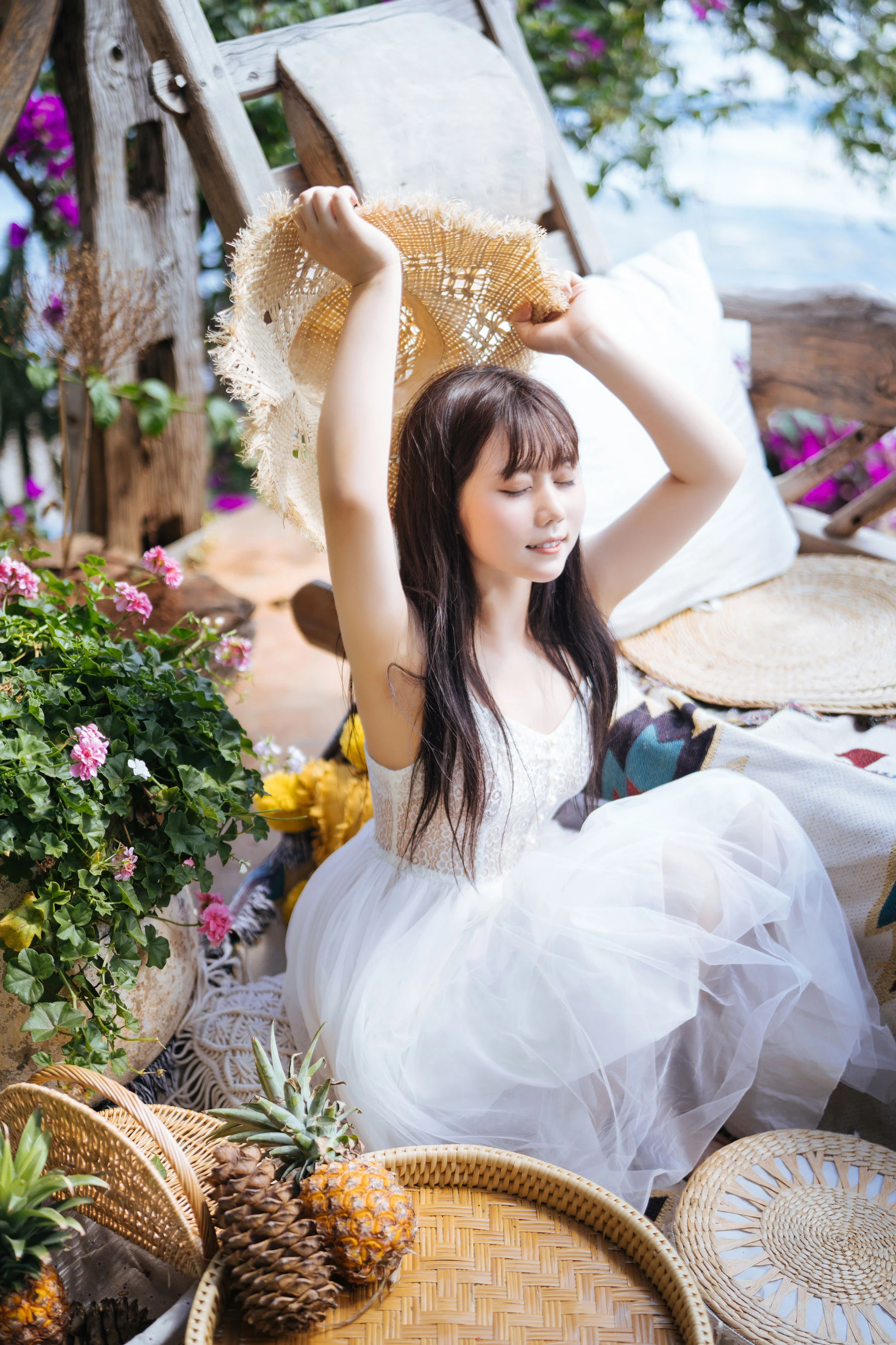 微博福利姬镜酱 – 静夏之白裙少女插图5