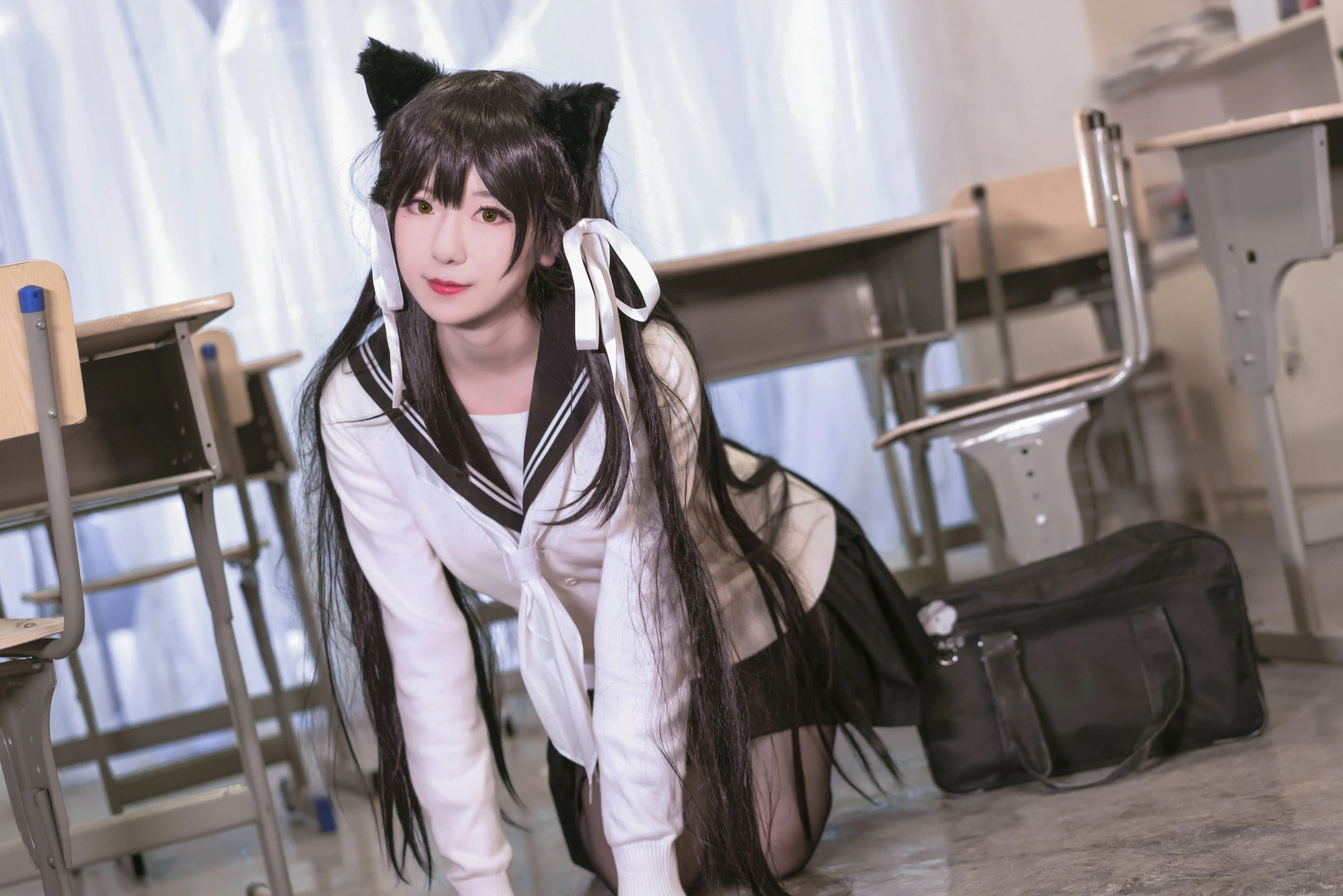 小姐姐弥音音ww 爱宕校服插图8