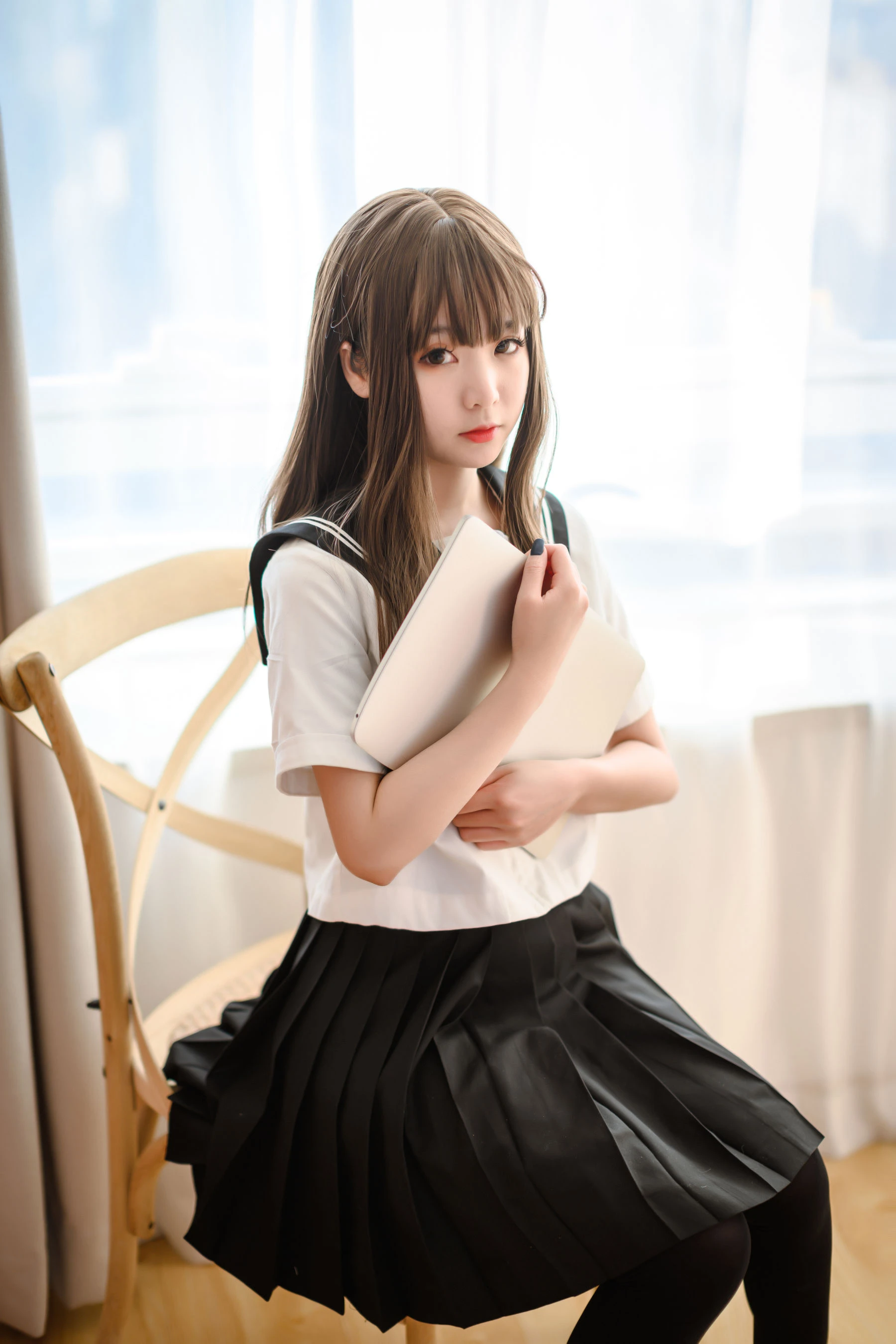 萌妹是青水 JK制服插图1
