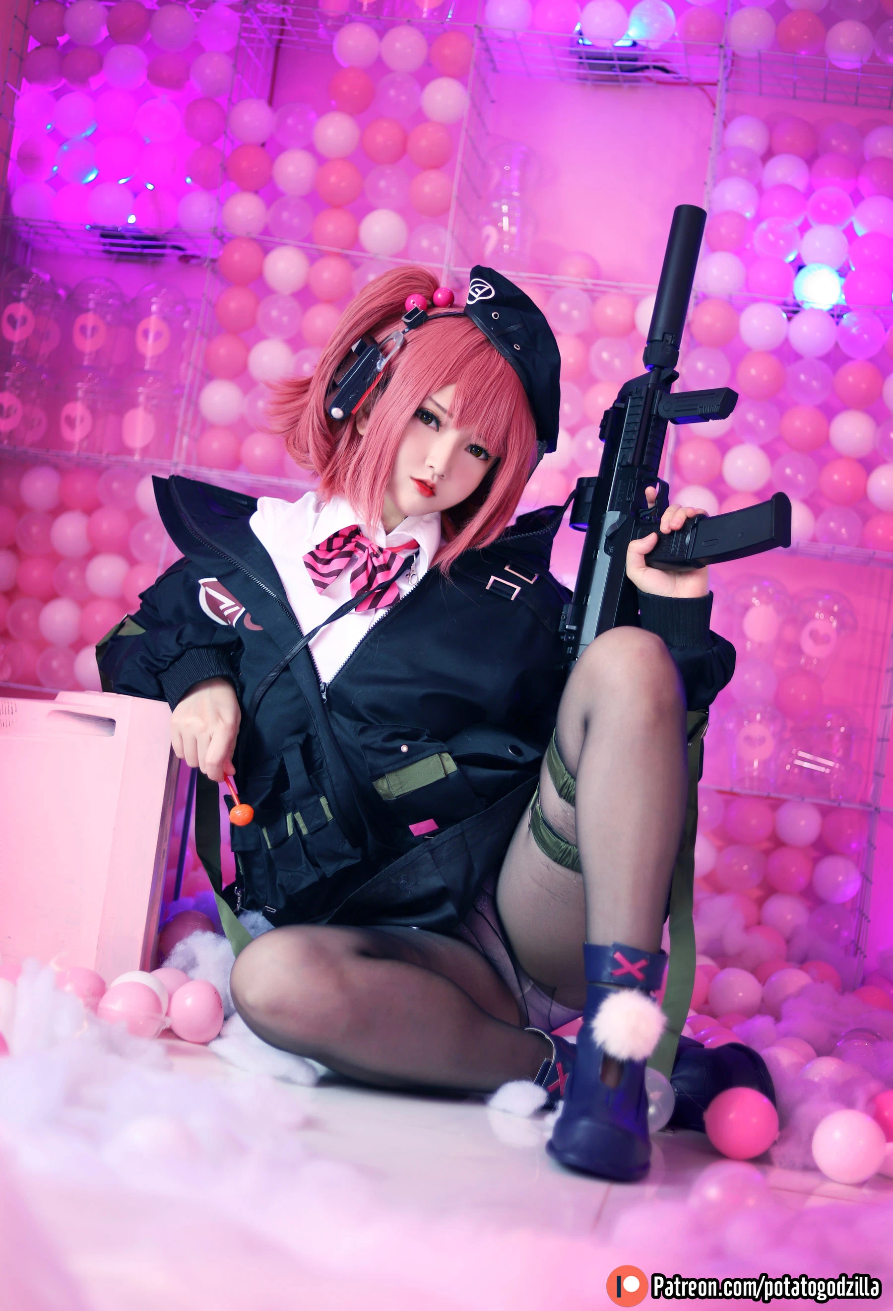 Coser小姐姐Potato Godzilla – MP7 (Girls Frontline)插图4