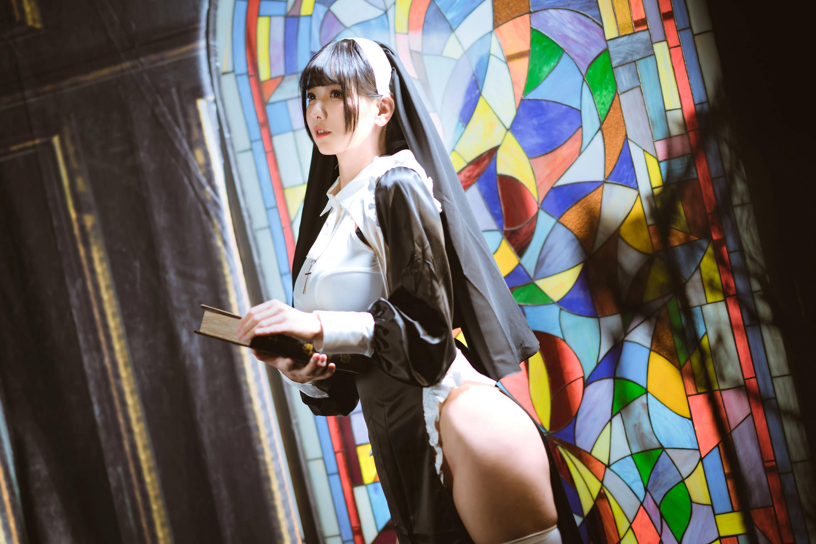 可爱妹子陆卿卿kyokyo – 修女插图1