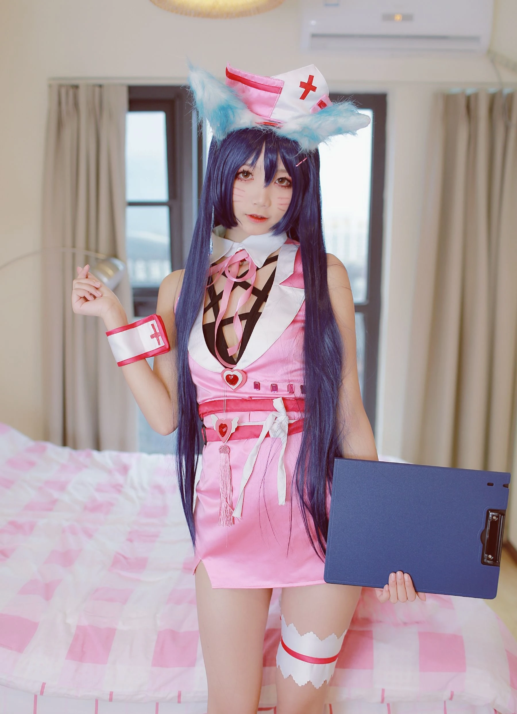 清纯少女五更百鬼 – 阿狸护士服插图6