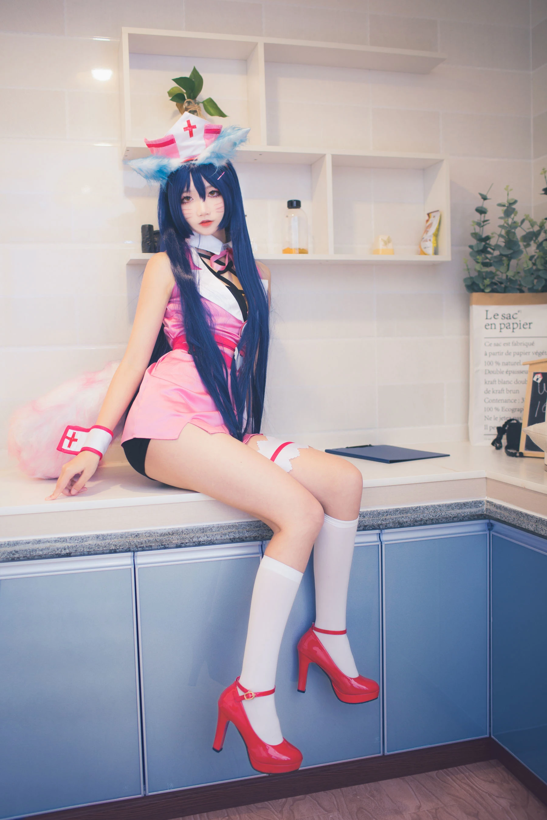 清纯少女五更百鬼 – 阿狸护士服插图7