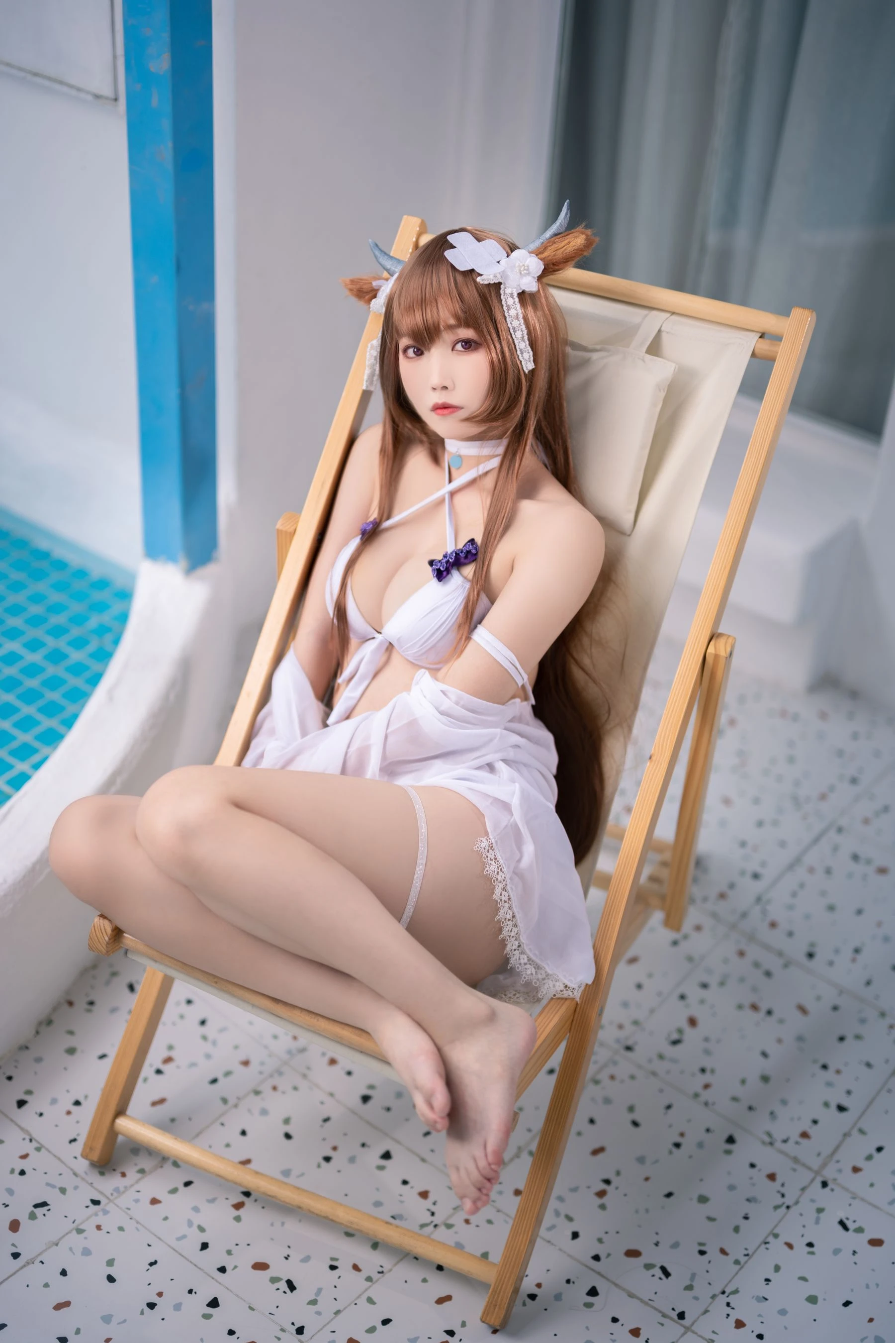 Cosplay汪知子 – 樫野泳装插图3