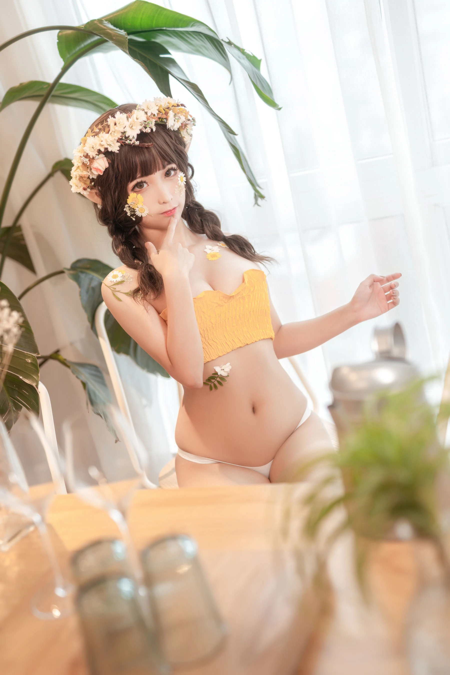 动漫博主蠢沫沫 – 尖耳国度 花精灵 [38P]插图1