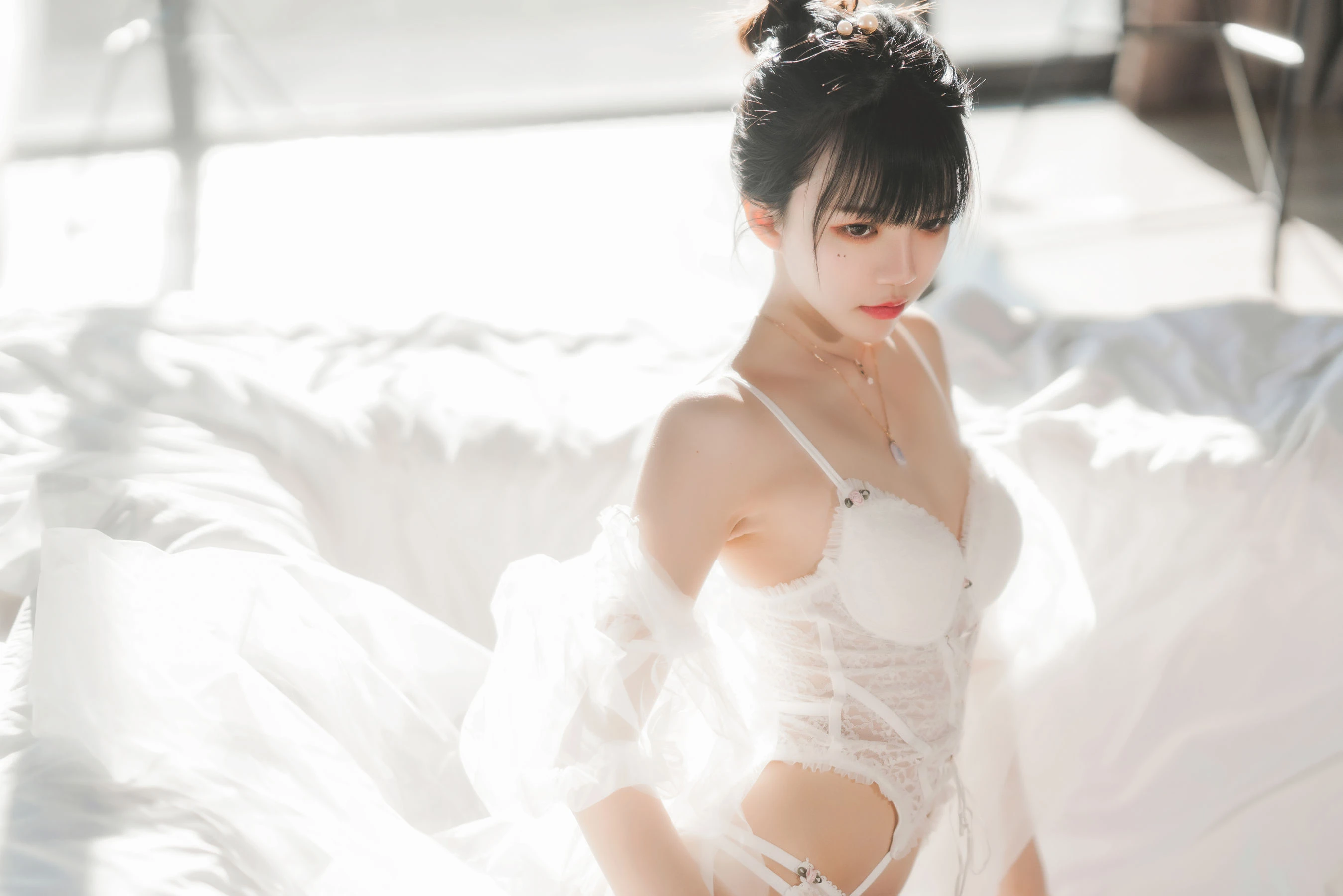 桜桃喵 – 白纱糖01插图7