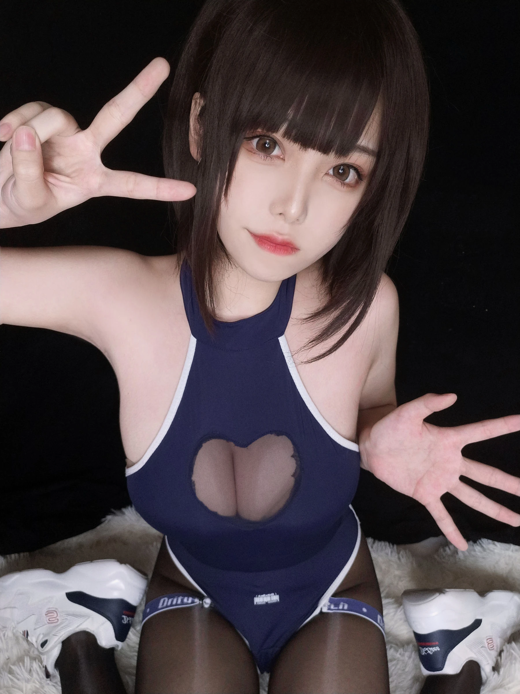 萌系小姐姐蜜汁猫裘 – 水着插图3