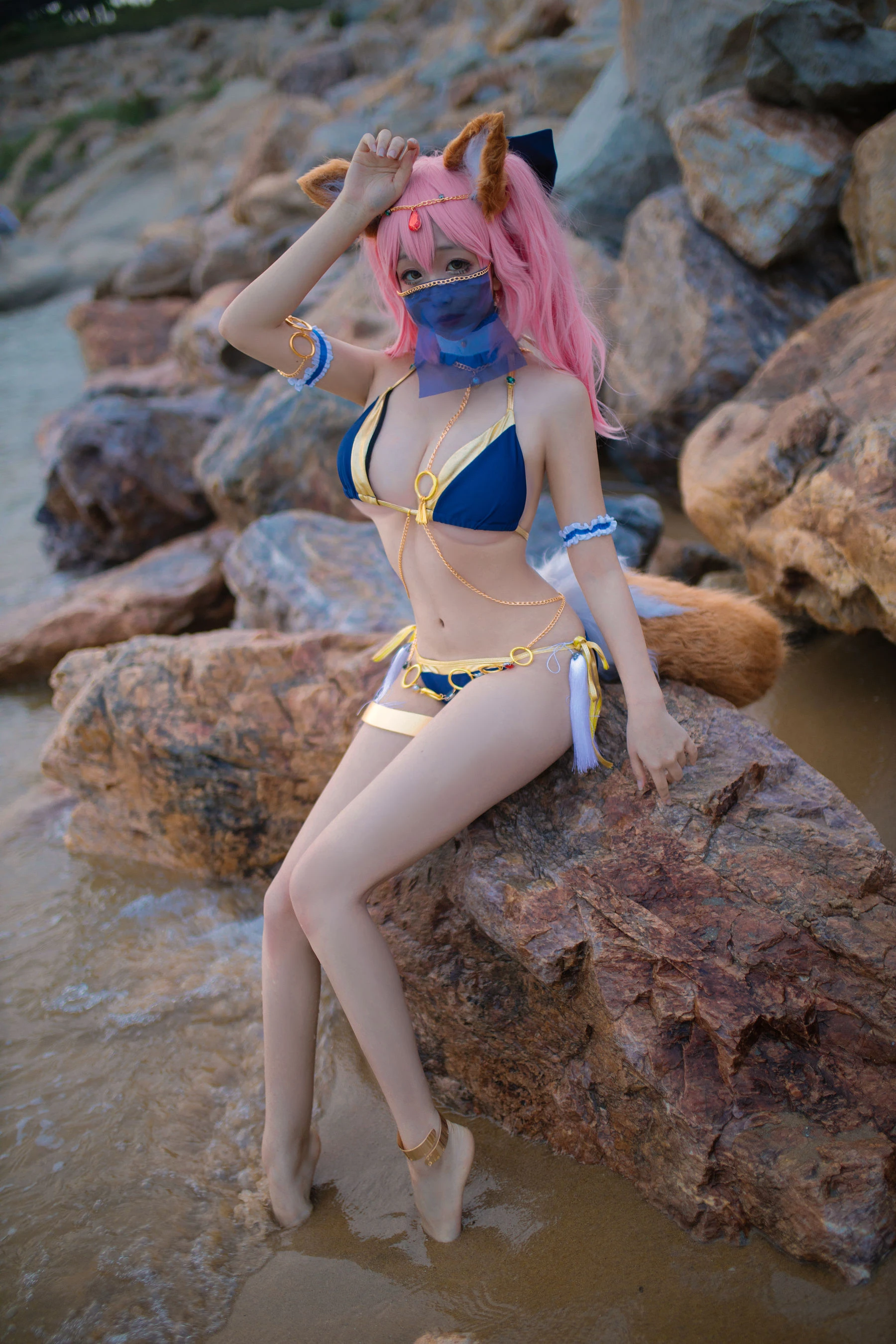 Cosplay日奈娇 – 玉藻前 阿拉伯舞娘 [37P]插图4