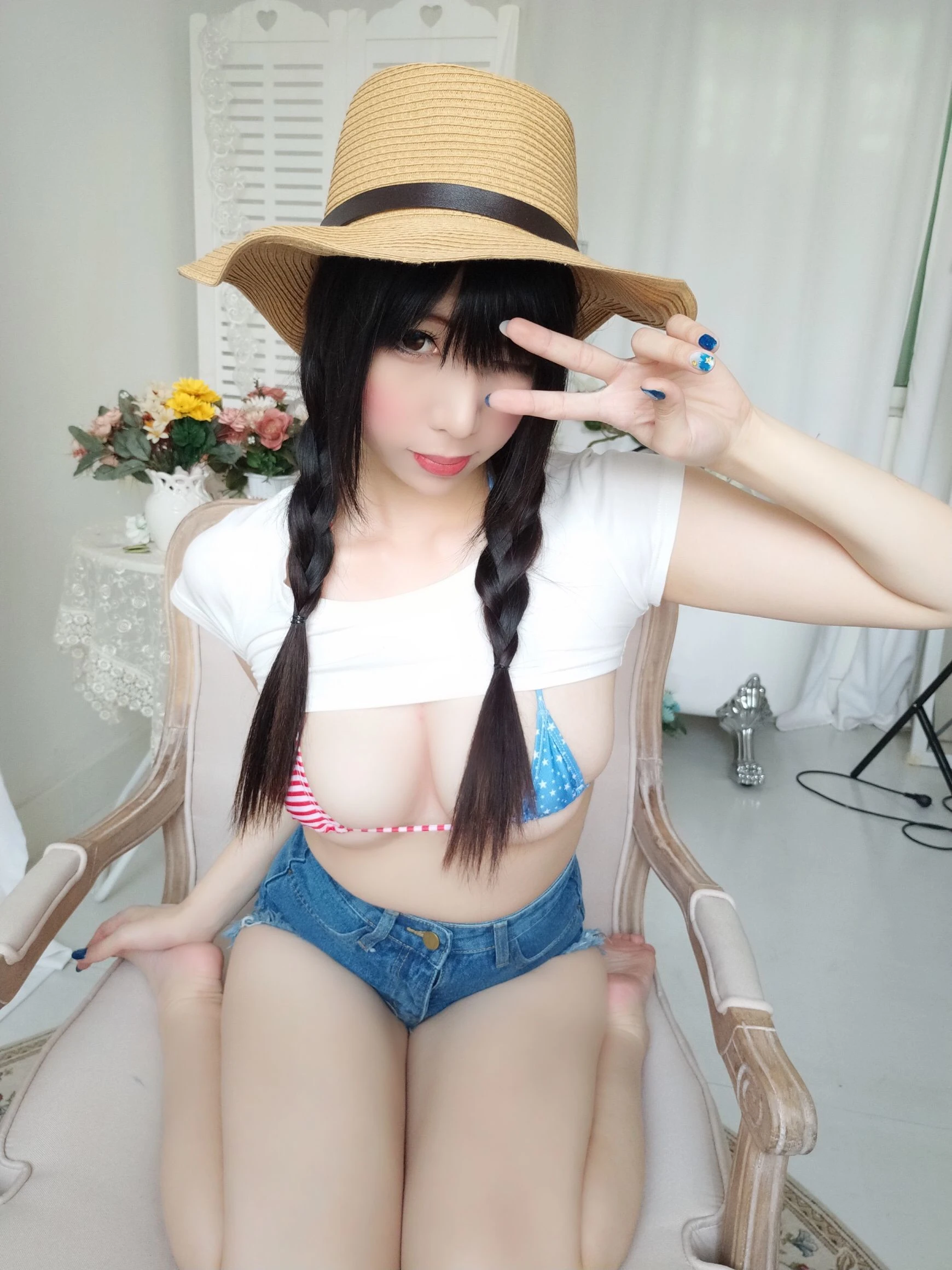二次元巨乳美女鹿野希 牛仔女郎插图7