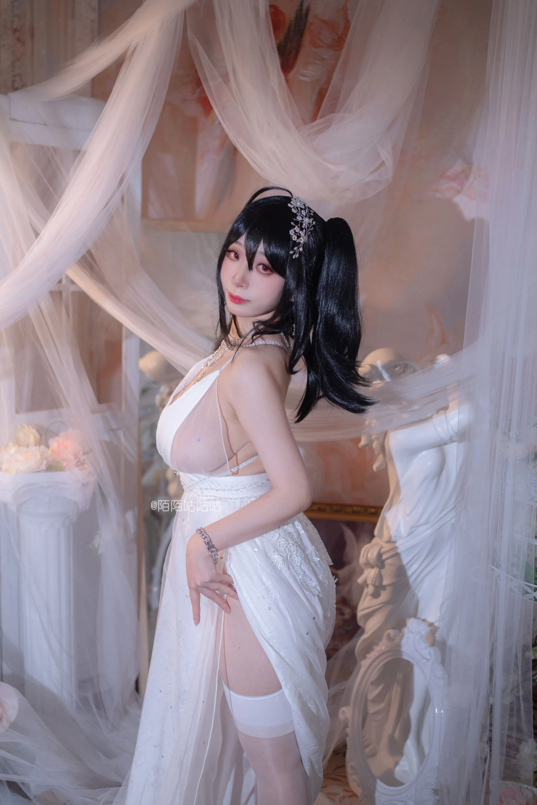 Cosplay美女韶陌陌 – 大凤 婚纱插图5