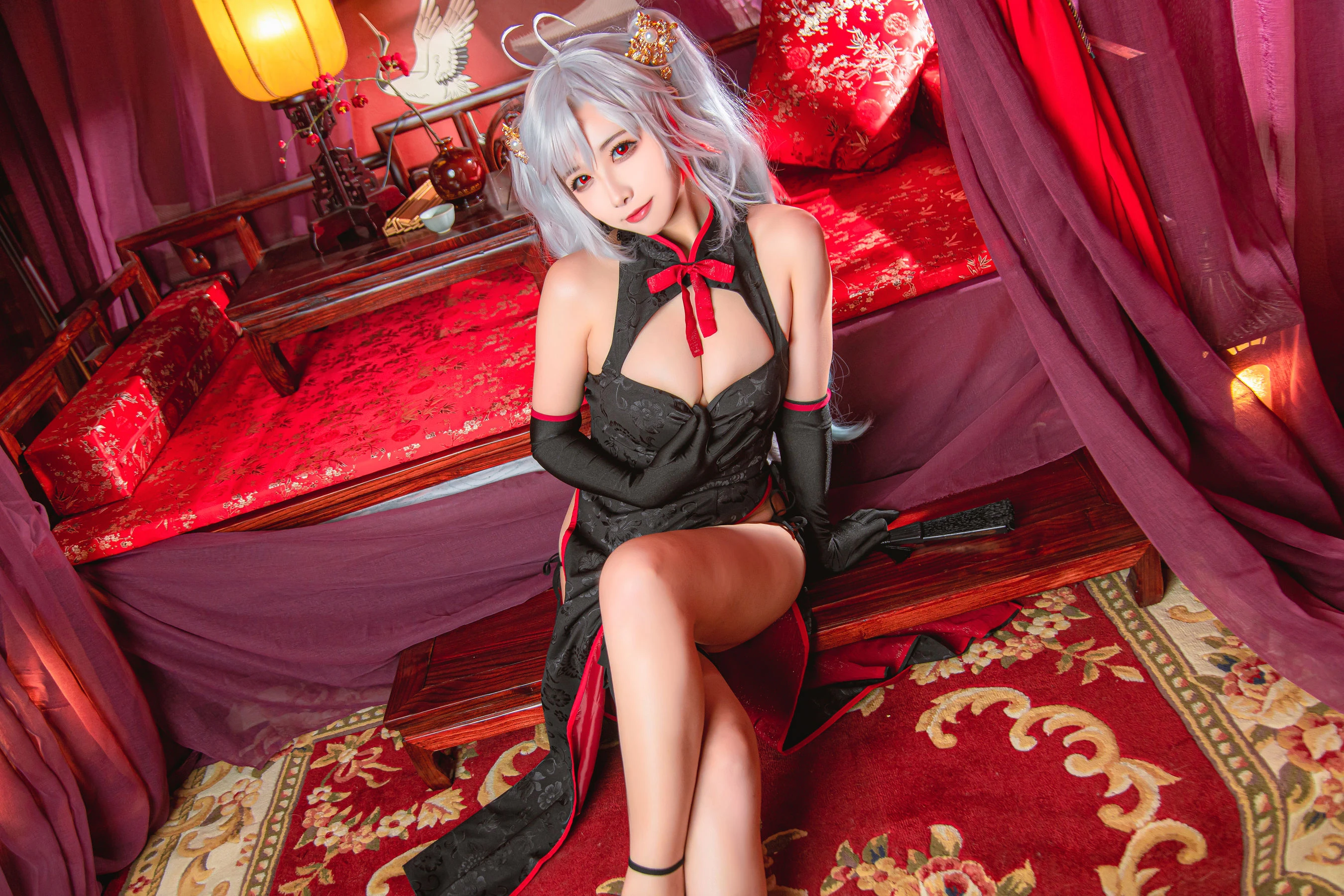 微博妹子Momoko葵葵 – 欧根之旗袍高清在线欣赏-撸撸奈子