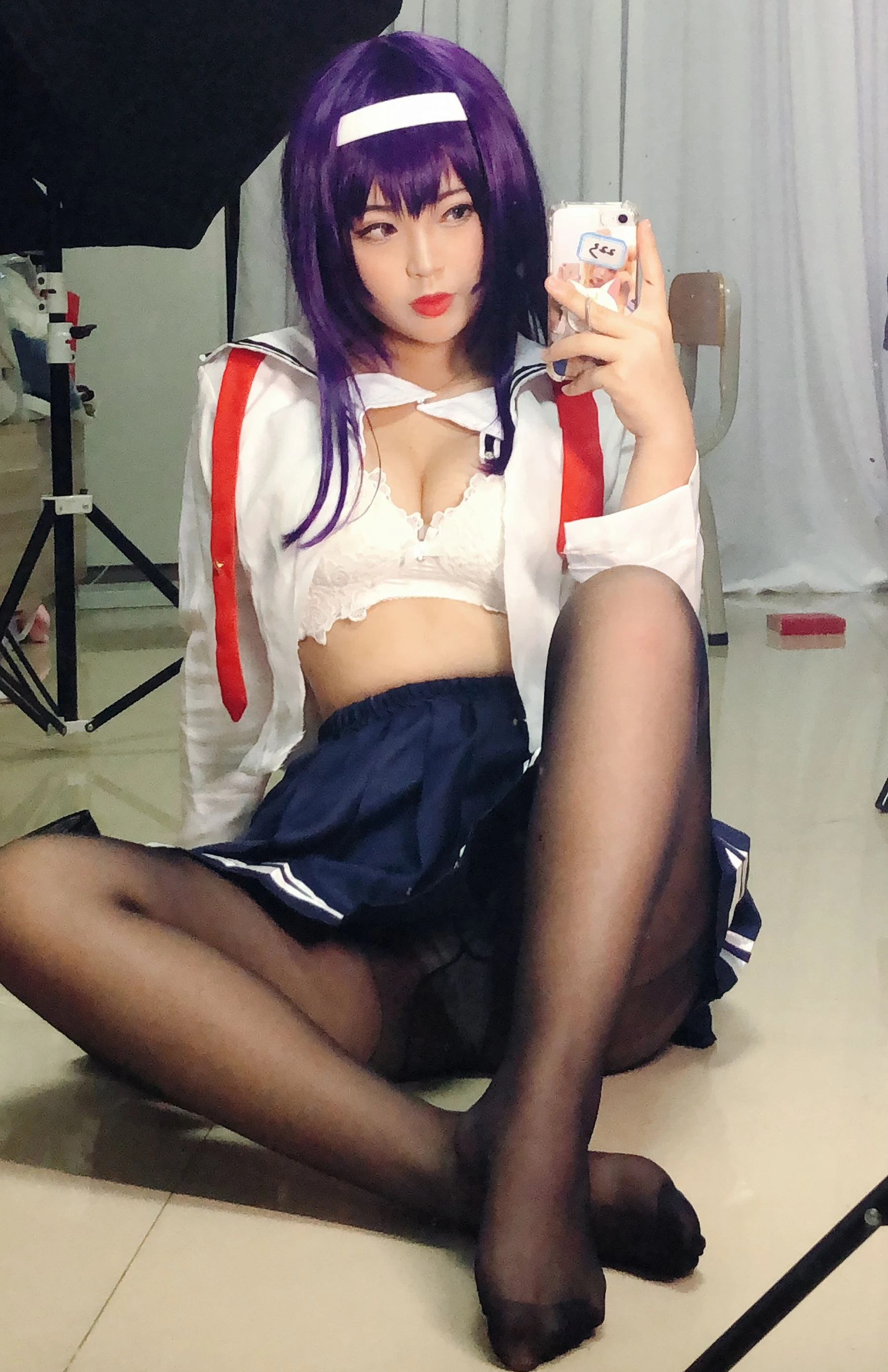 萌系小姐姐-白烨- – 学姐校服插图6
