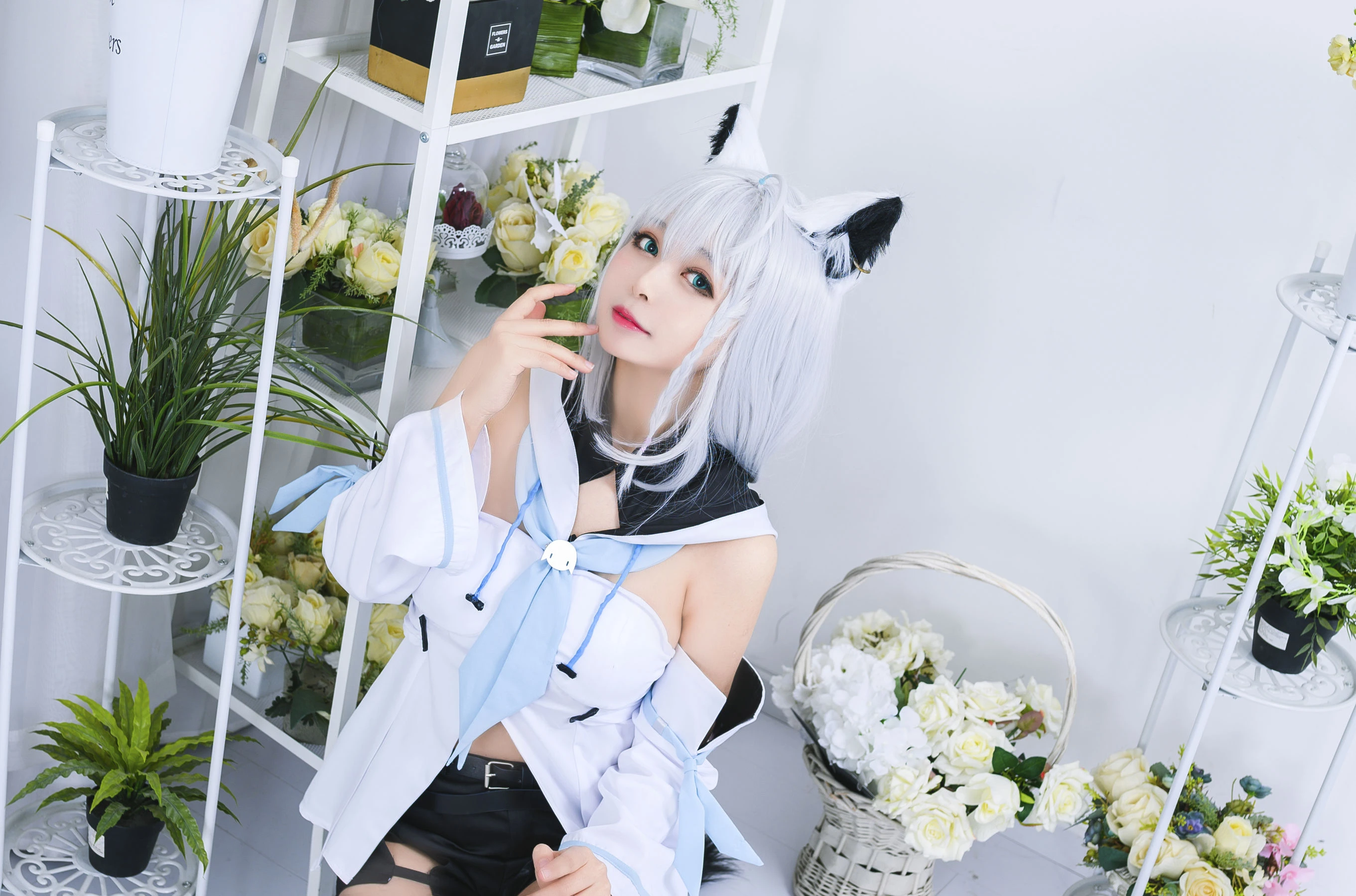 大眼萌妹黑猫猫OvO – 白上吹雪插图4