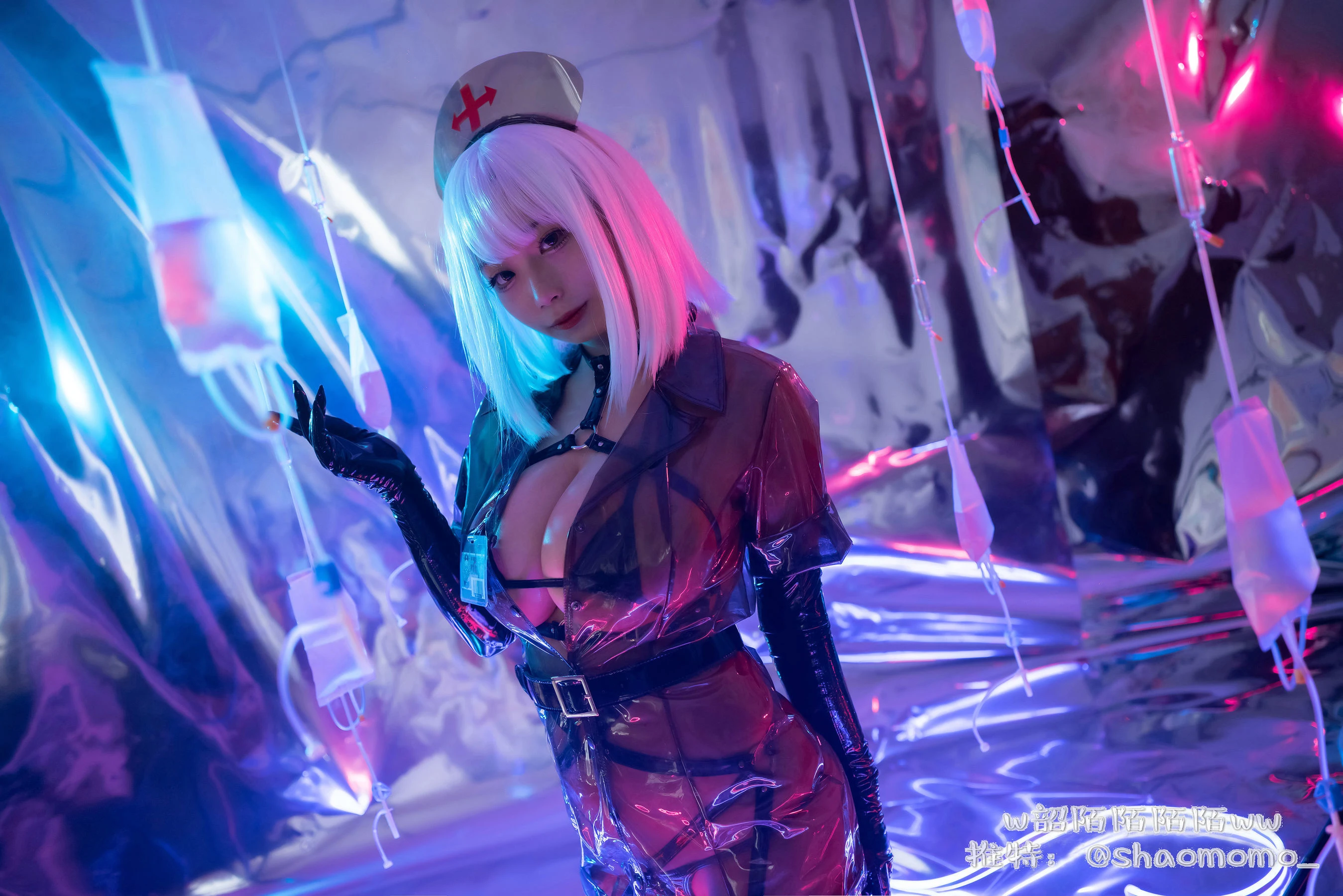 Cosplay美女韶陌陌 – 透明护士插图3