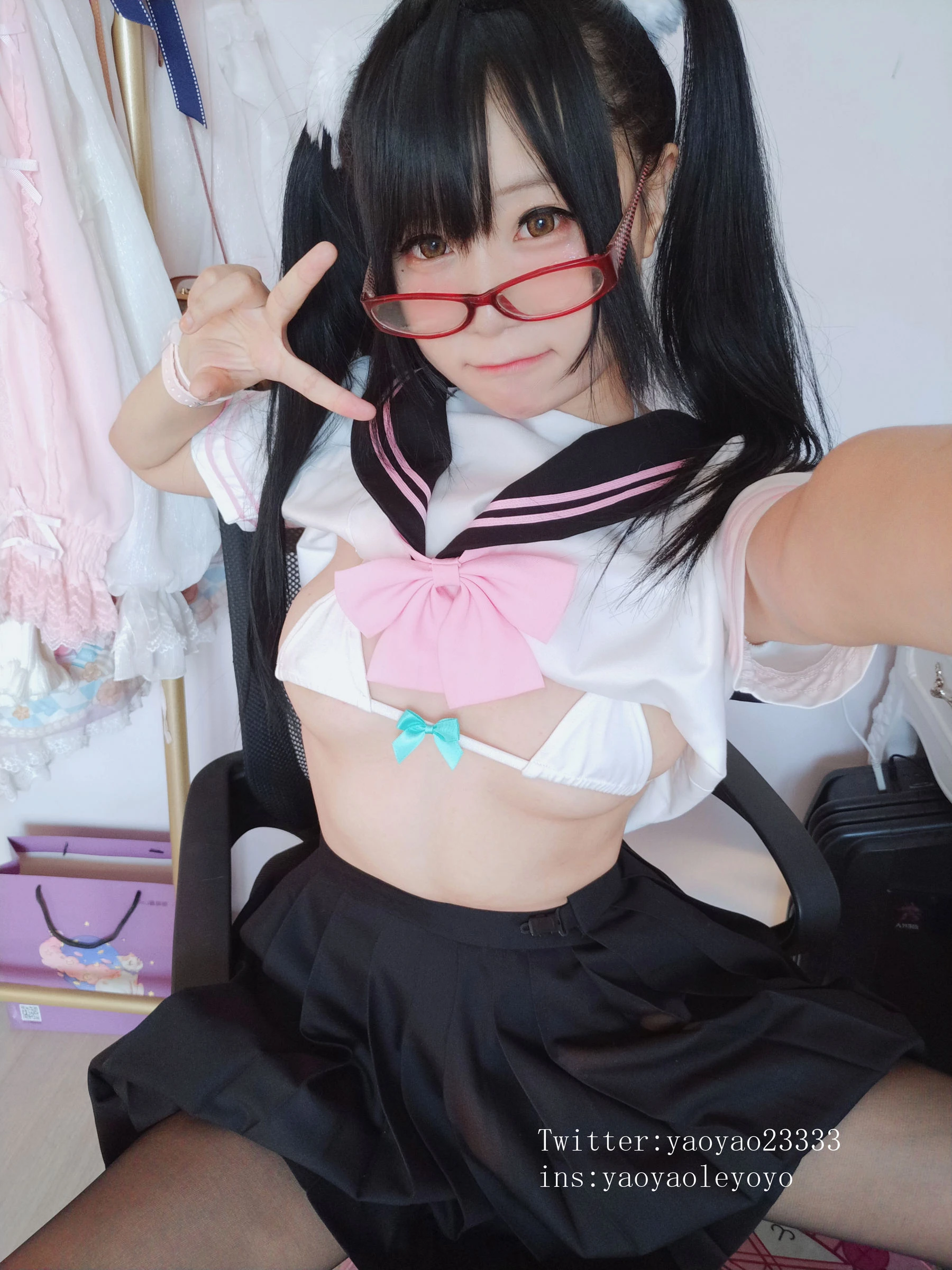 萌妹子Coser摇摇乐yoyo – 黑丝小恶魔插图7