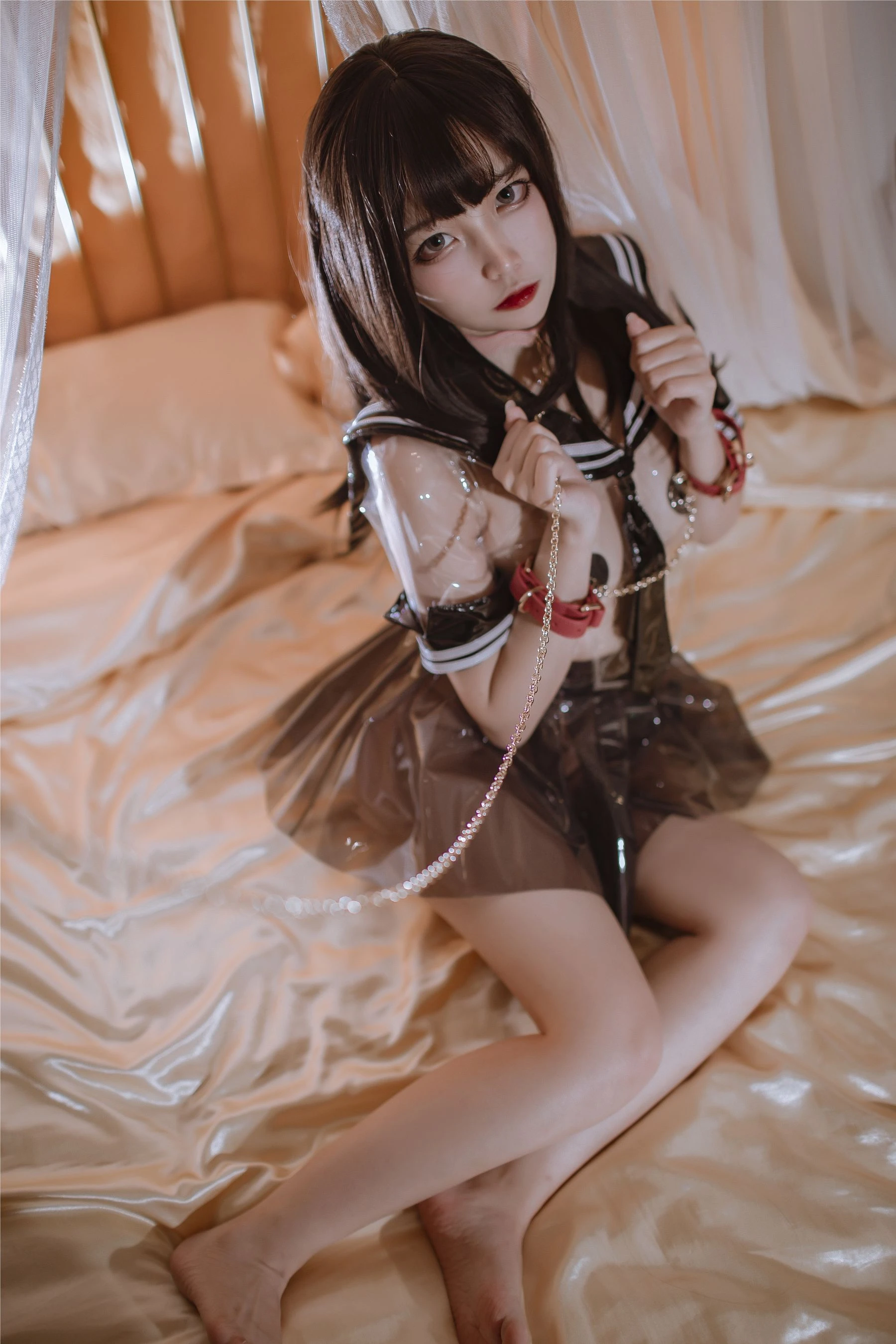 人气Coser二佐Nisa – 透明JK插图6