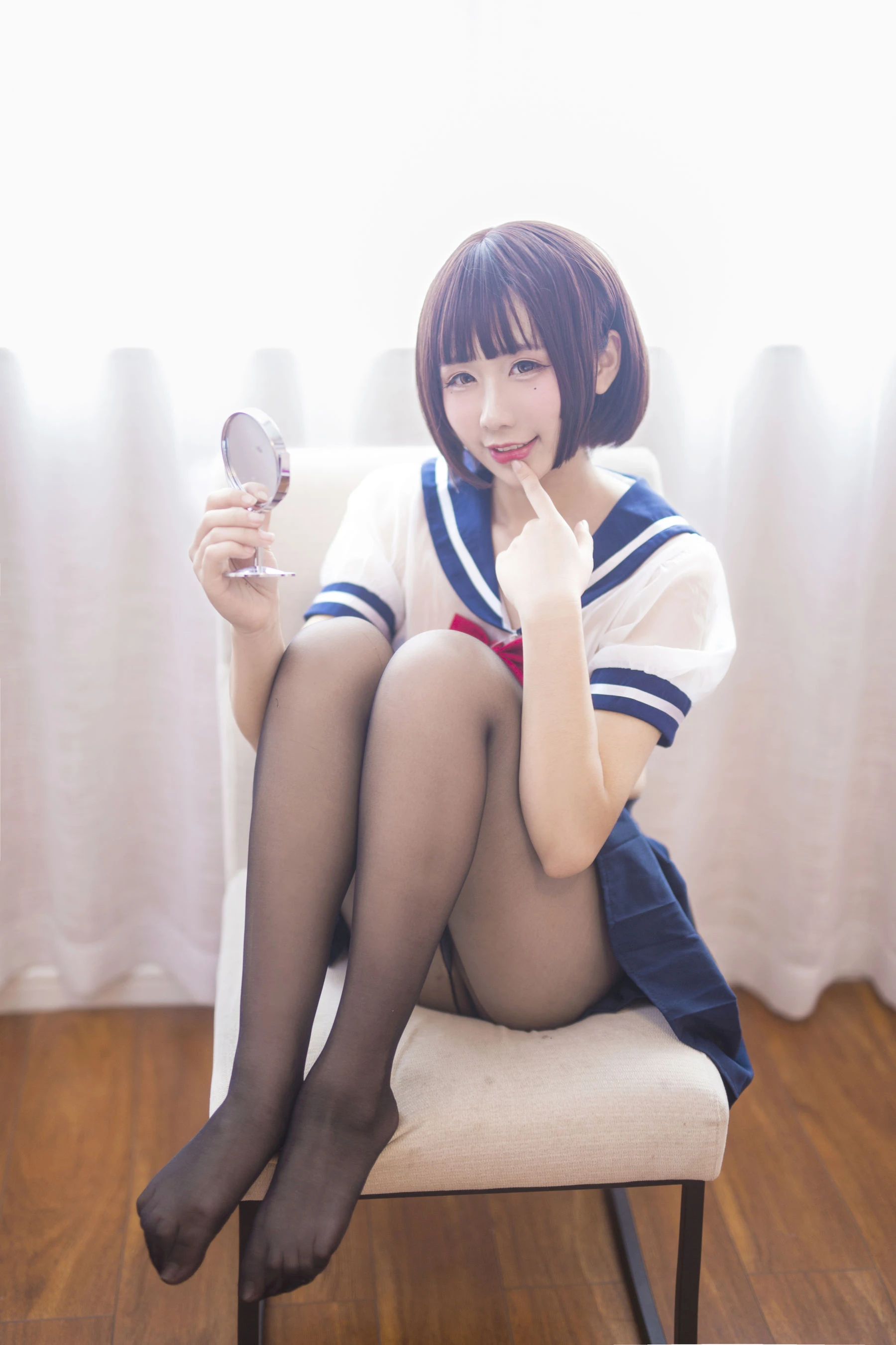 动漫博主九曲Jean JK透明制服插图8