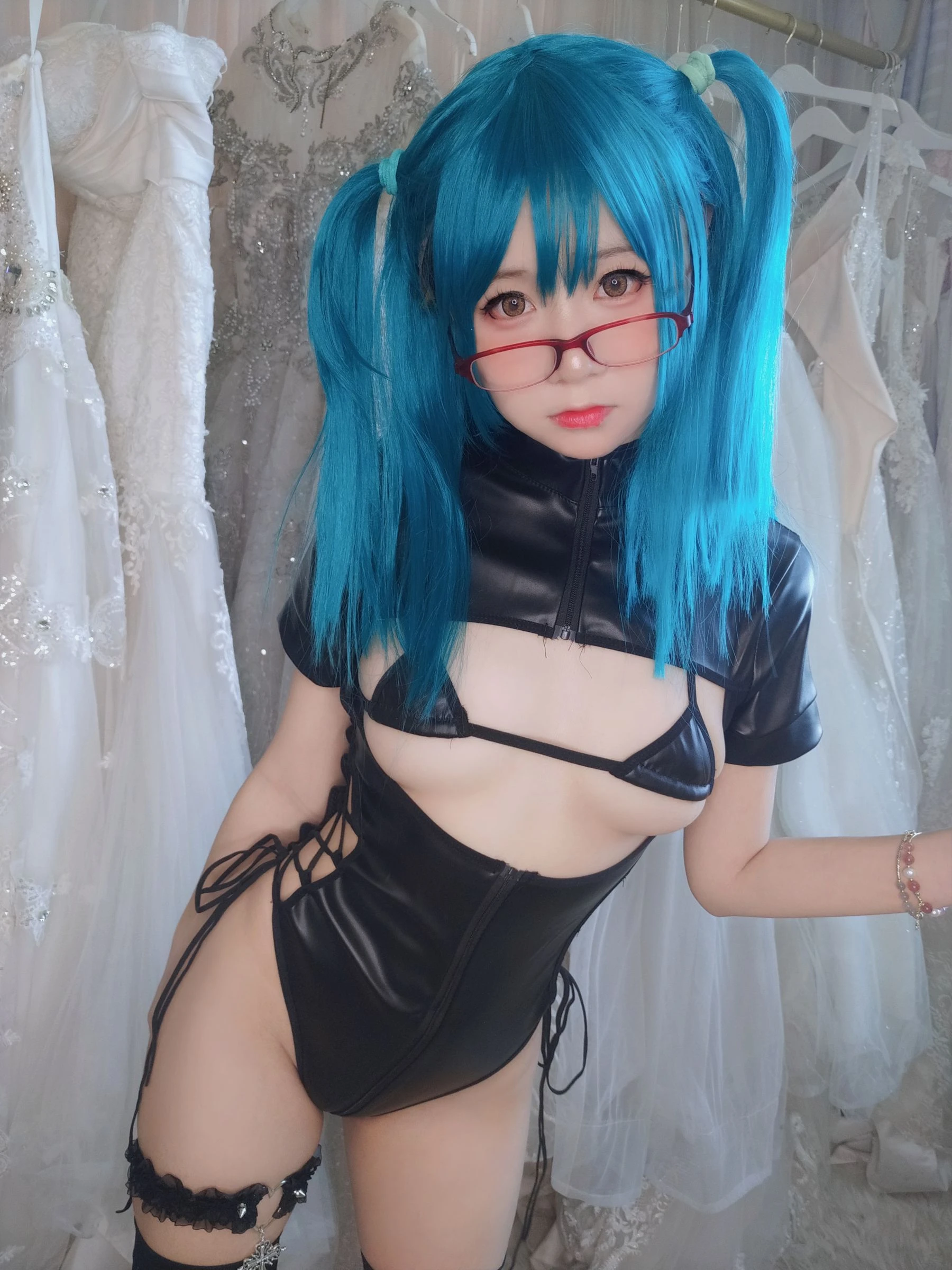 萌妹子Coser摇摇乐yoyo fantia 皮衣少女插图5