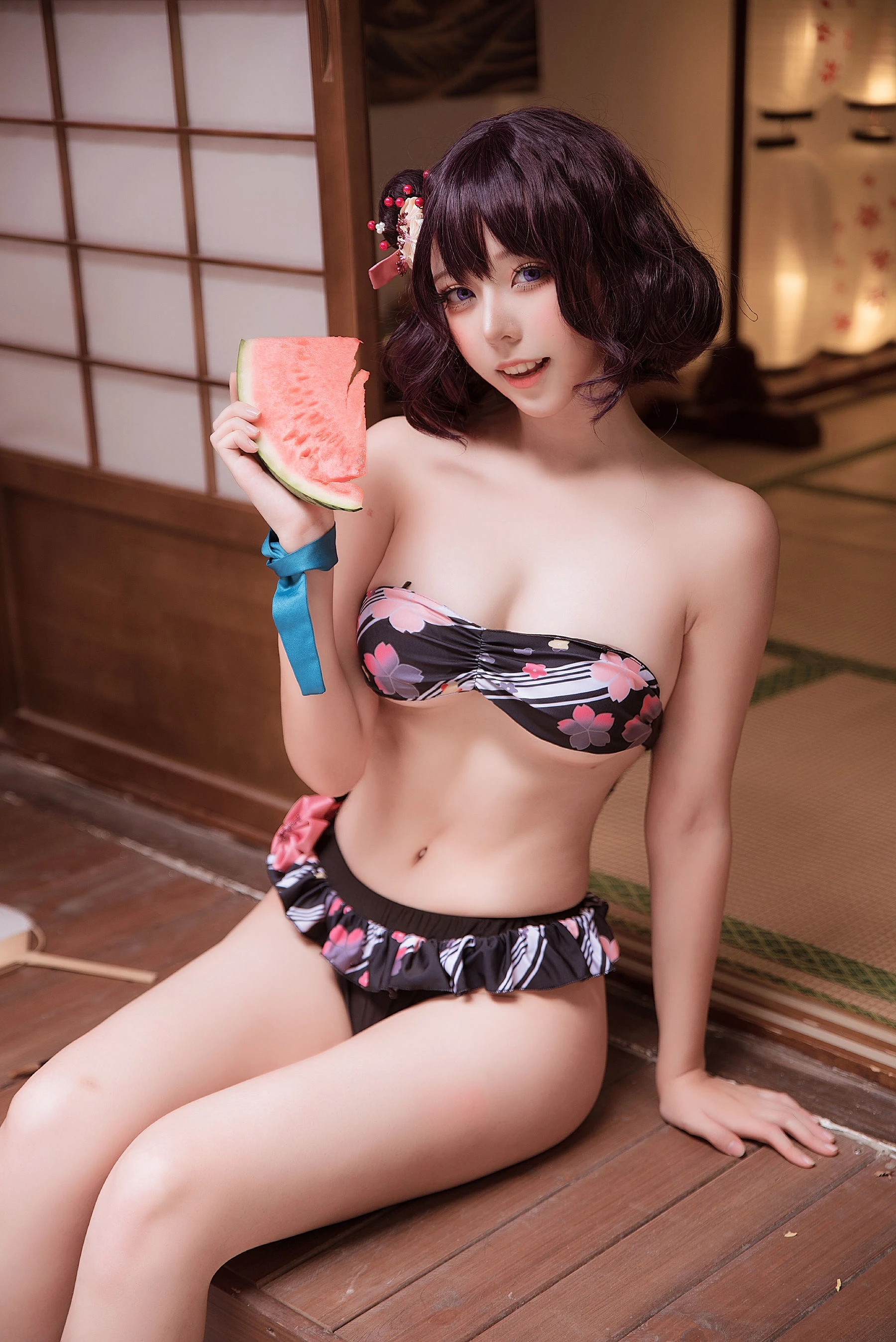 萌妹菌烨tako 葛饰北斋 水着插图2