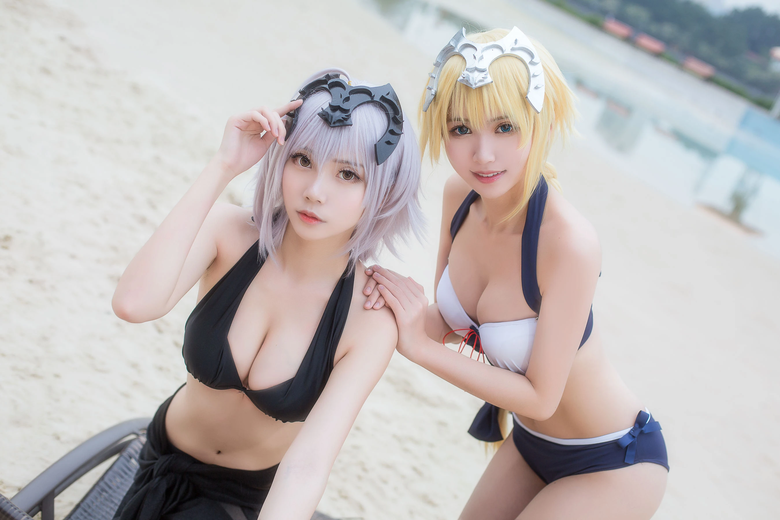 超人气Coser鳗鱼霏儿&大肉丸Amiee 贞德插图1