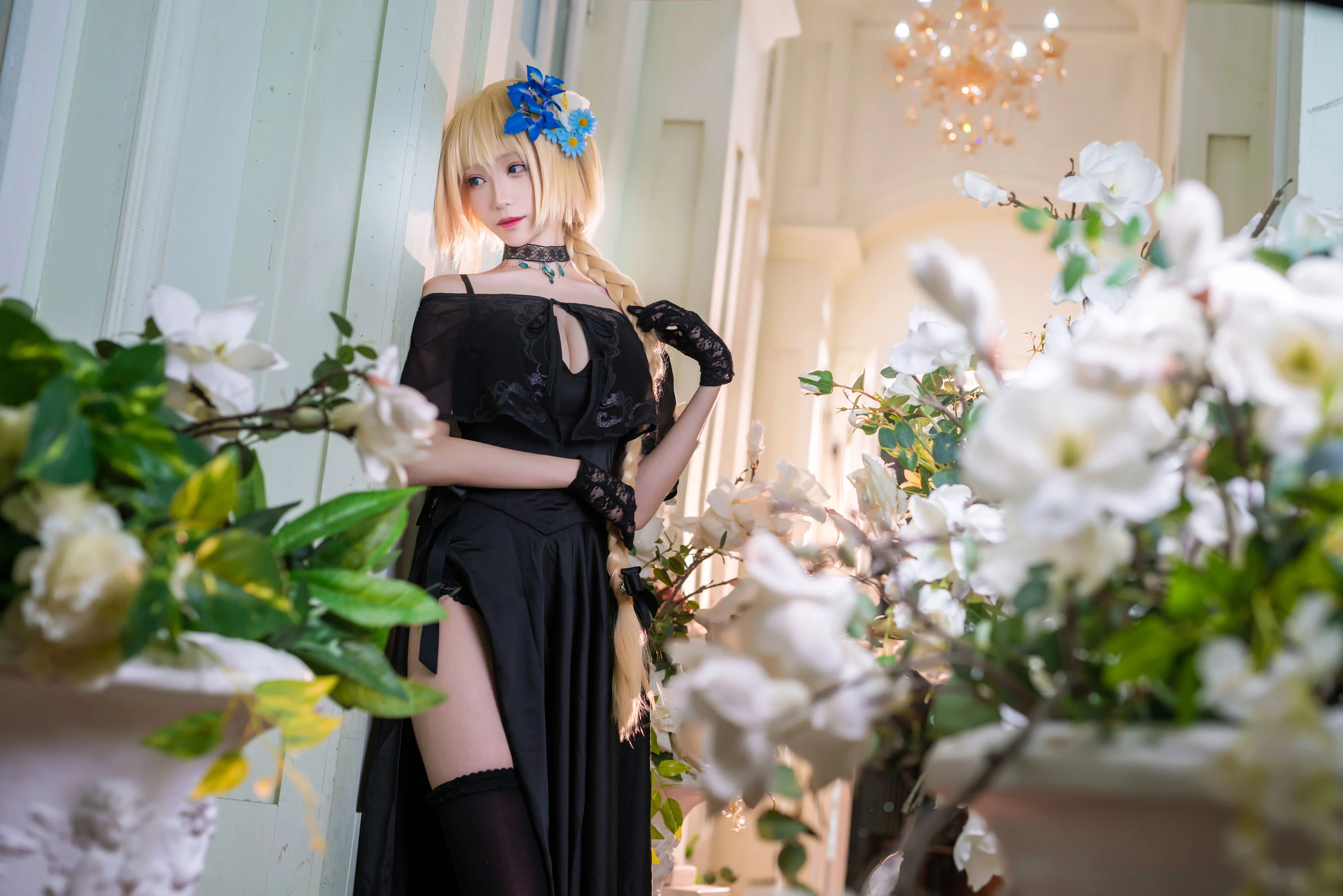 长腿Coser青青子Js 礼服贞德高清在线欣赏-撸撸奈子