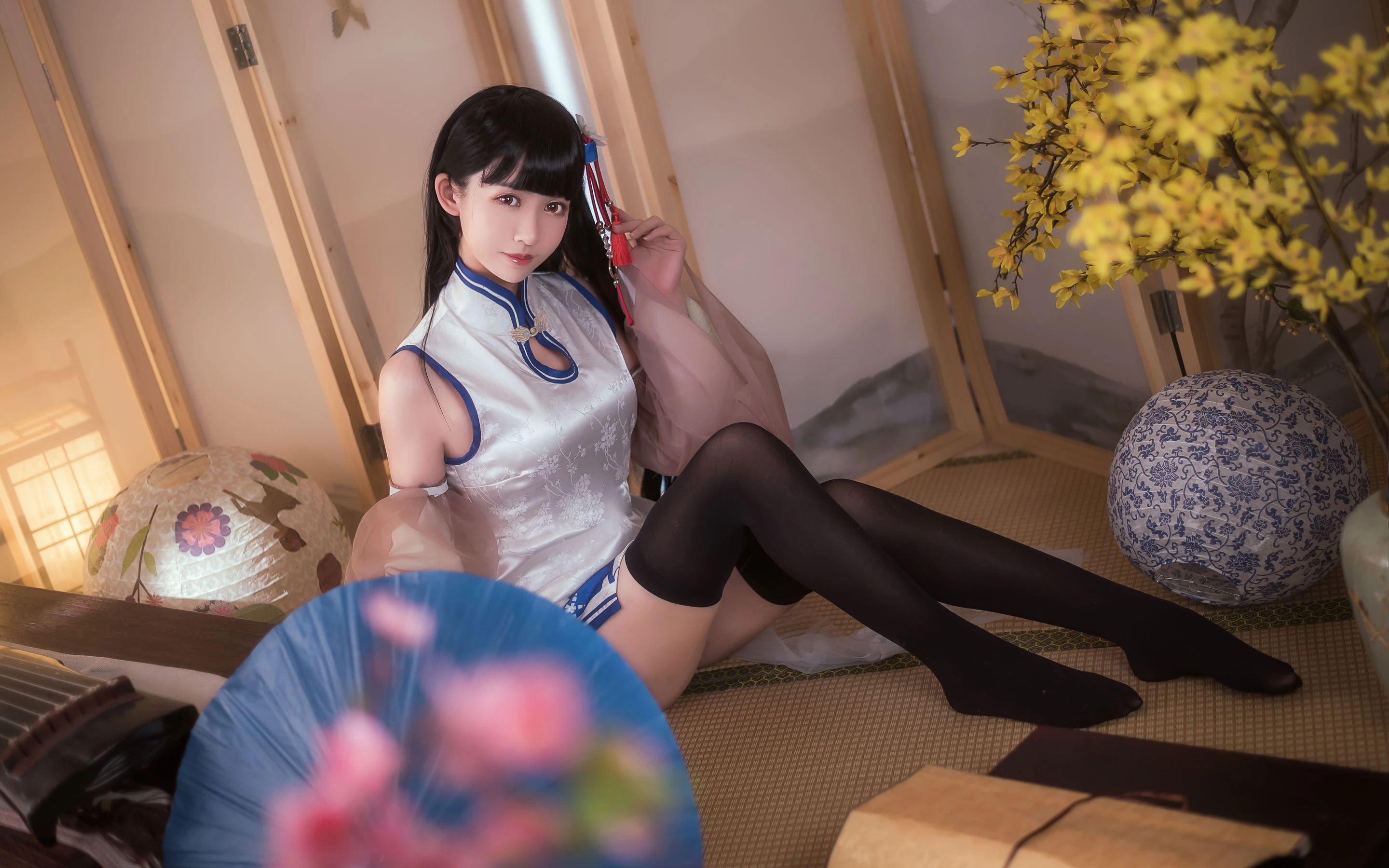 超人气Coser鳗鱼霏儿 碧蓝华裳 逸仙插图1