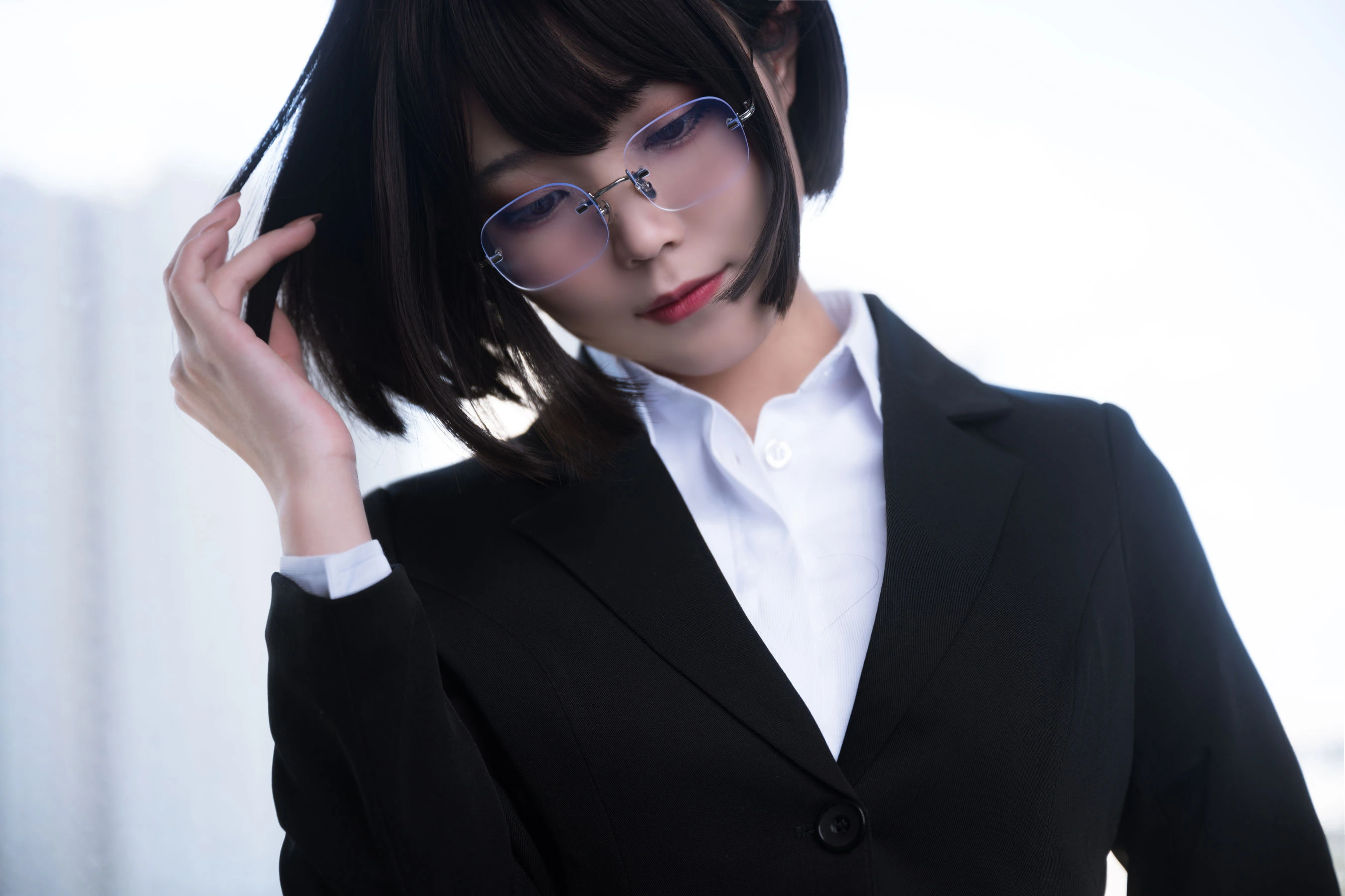 Cosplay汪知子 – 黑丝OL插图7