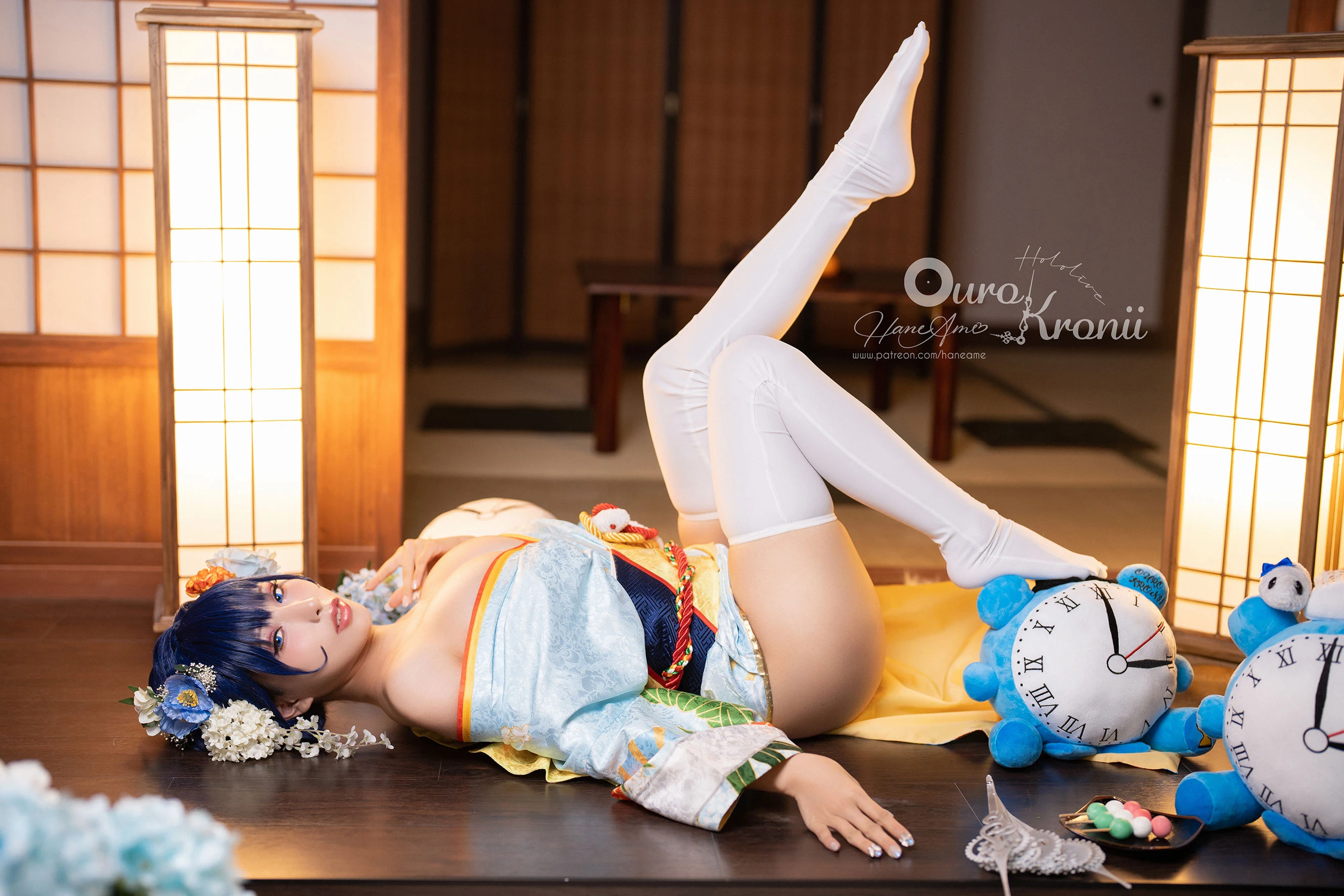 Hane Ame 雨波 – Hololive Kronii 時間 Kimono插图6