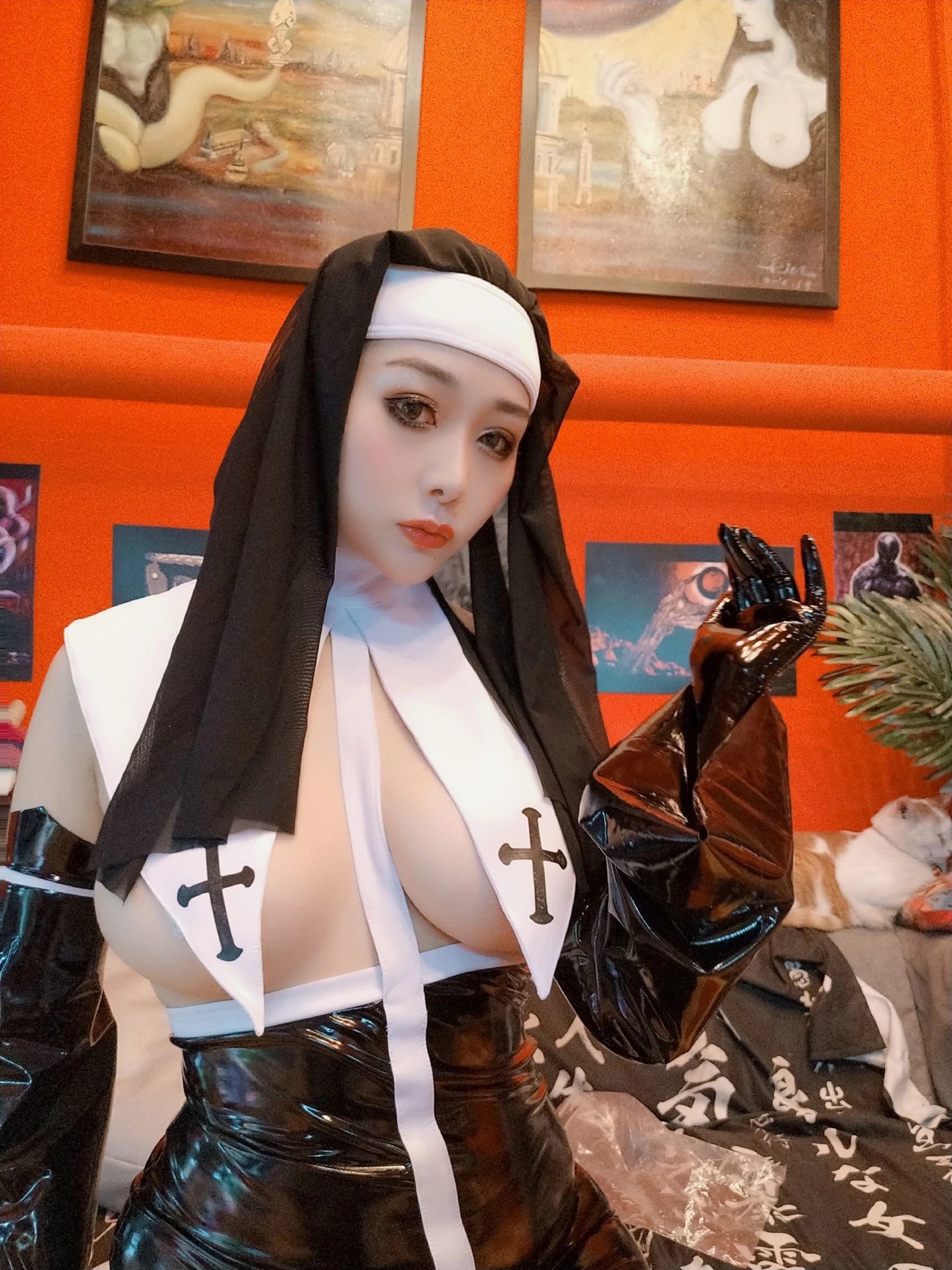 性感Coser三刀刀Miido 修女插图2