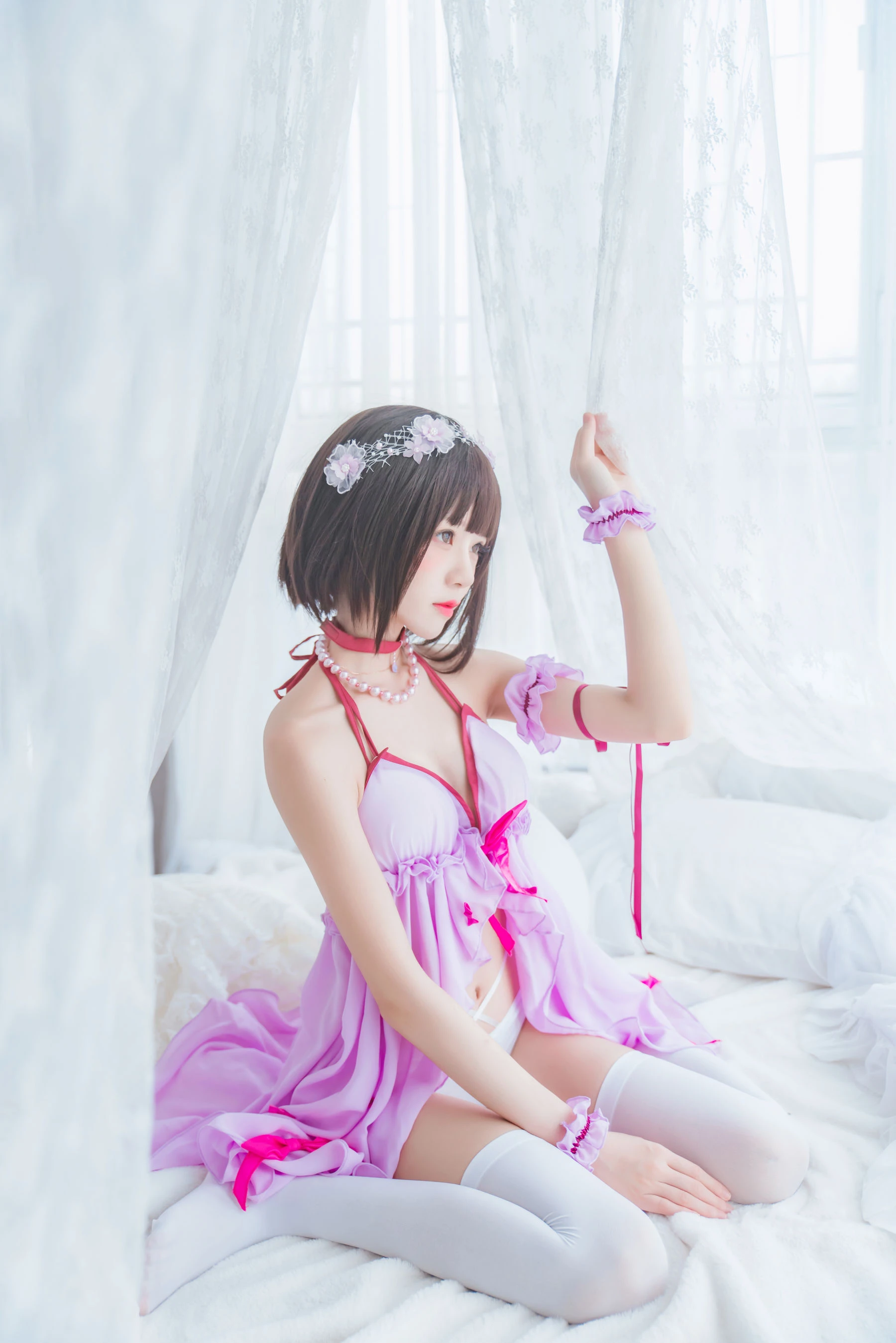 桜桃喵《(加藤惠)小睡裙》插图4