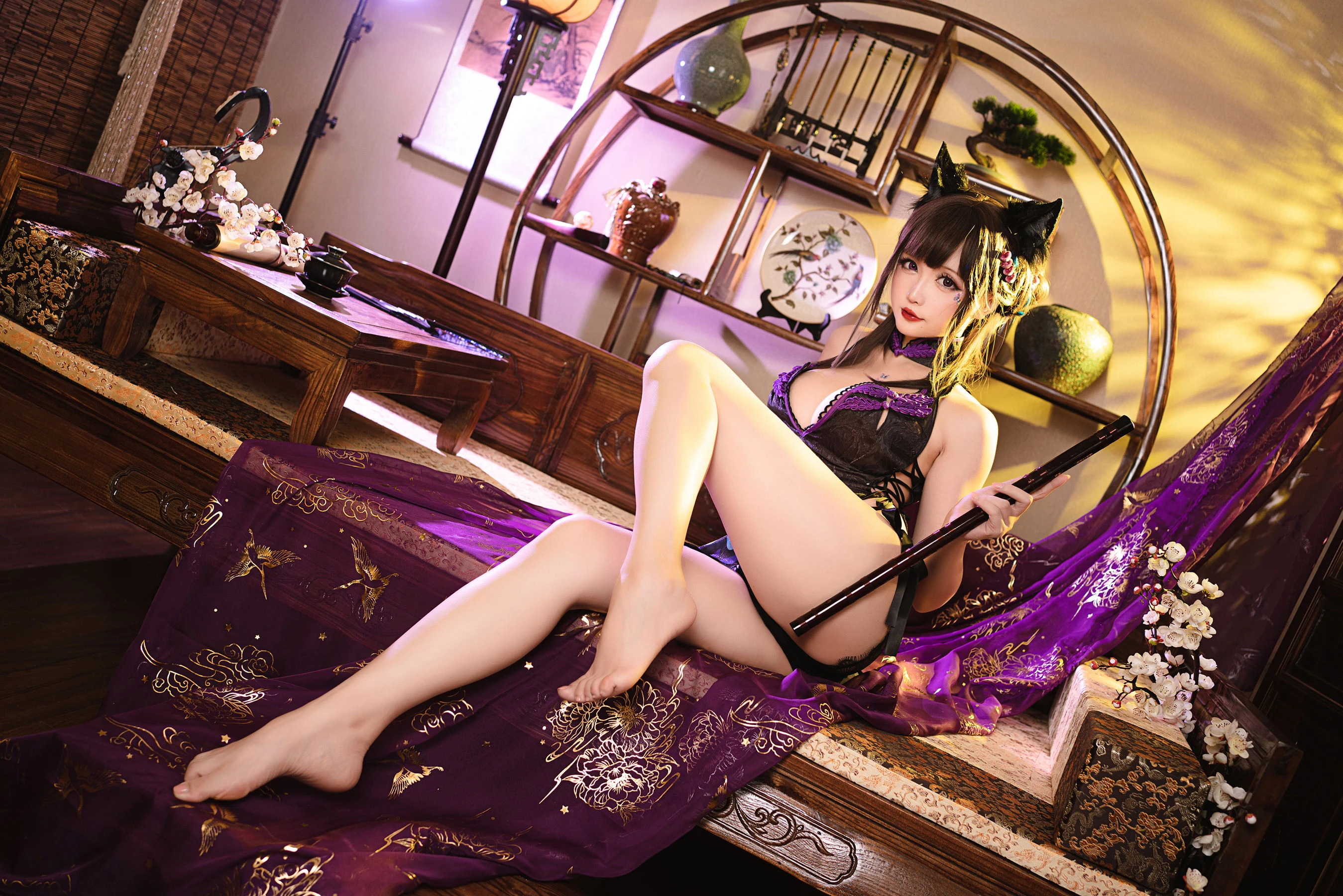 Coser小姐姐星之迟迟 – 蝴蝶旗袍插图8