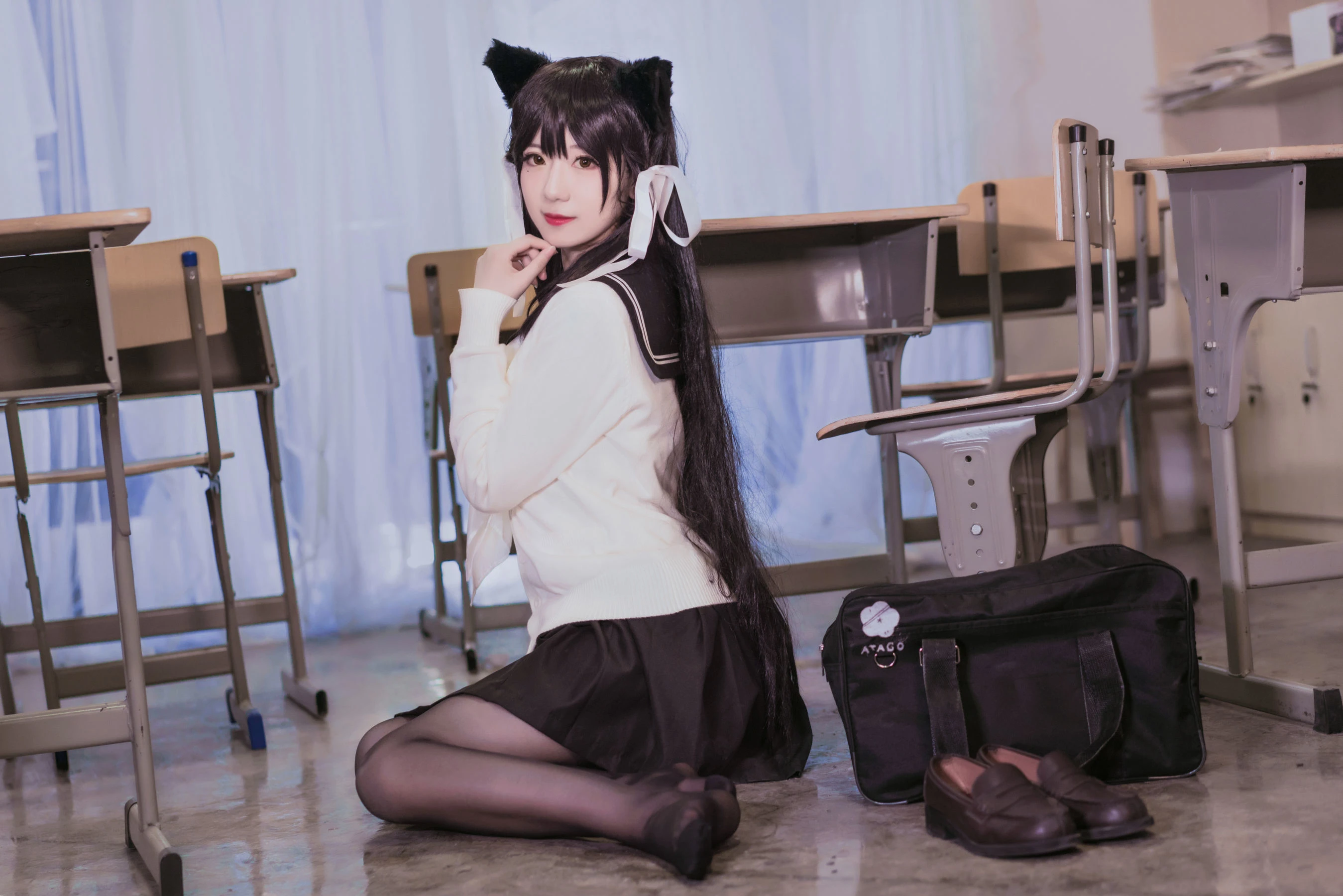小姐姐弥音音ww 爱宕校服插图7