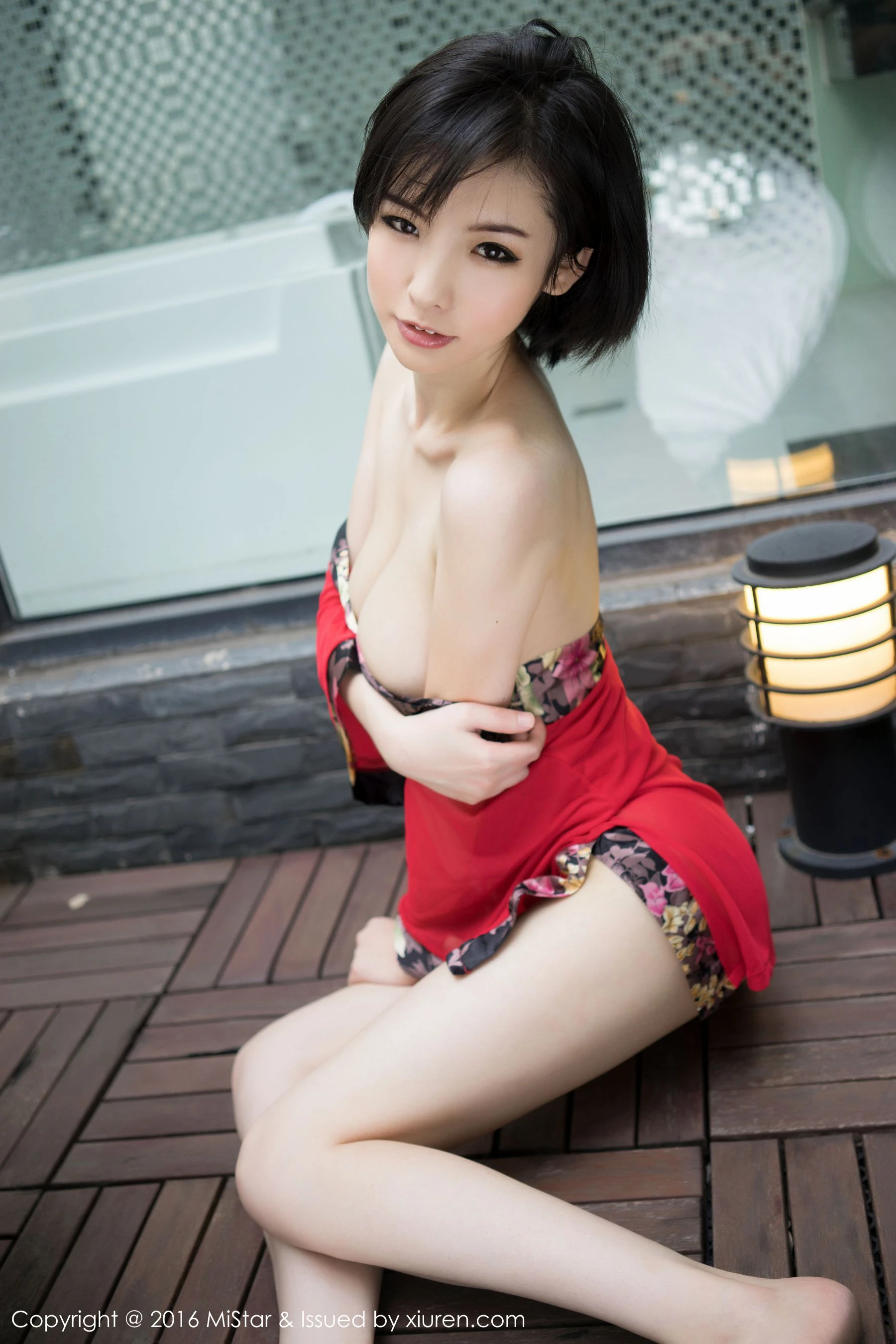 Jenny佳妮《拥有傲人巨乳的短发妹子》 魅妍社 Vol.077插图7