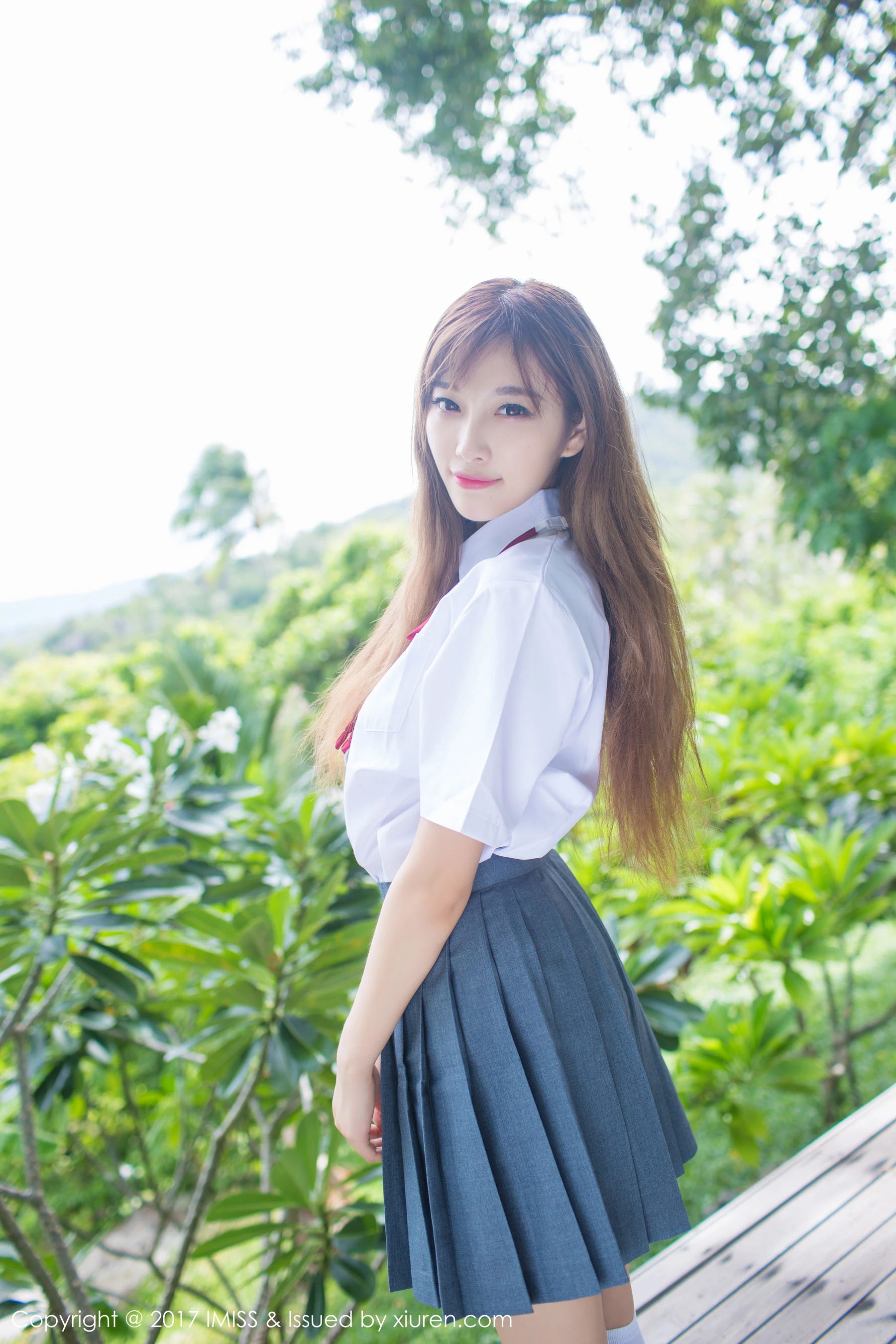 杨晨晨sugar《室外校服系列》 爱蜜社IMiss VOL.195插图1