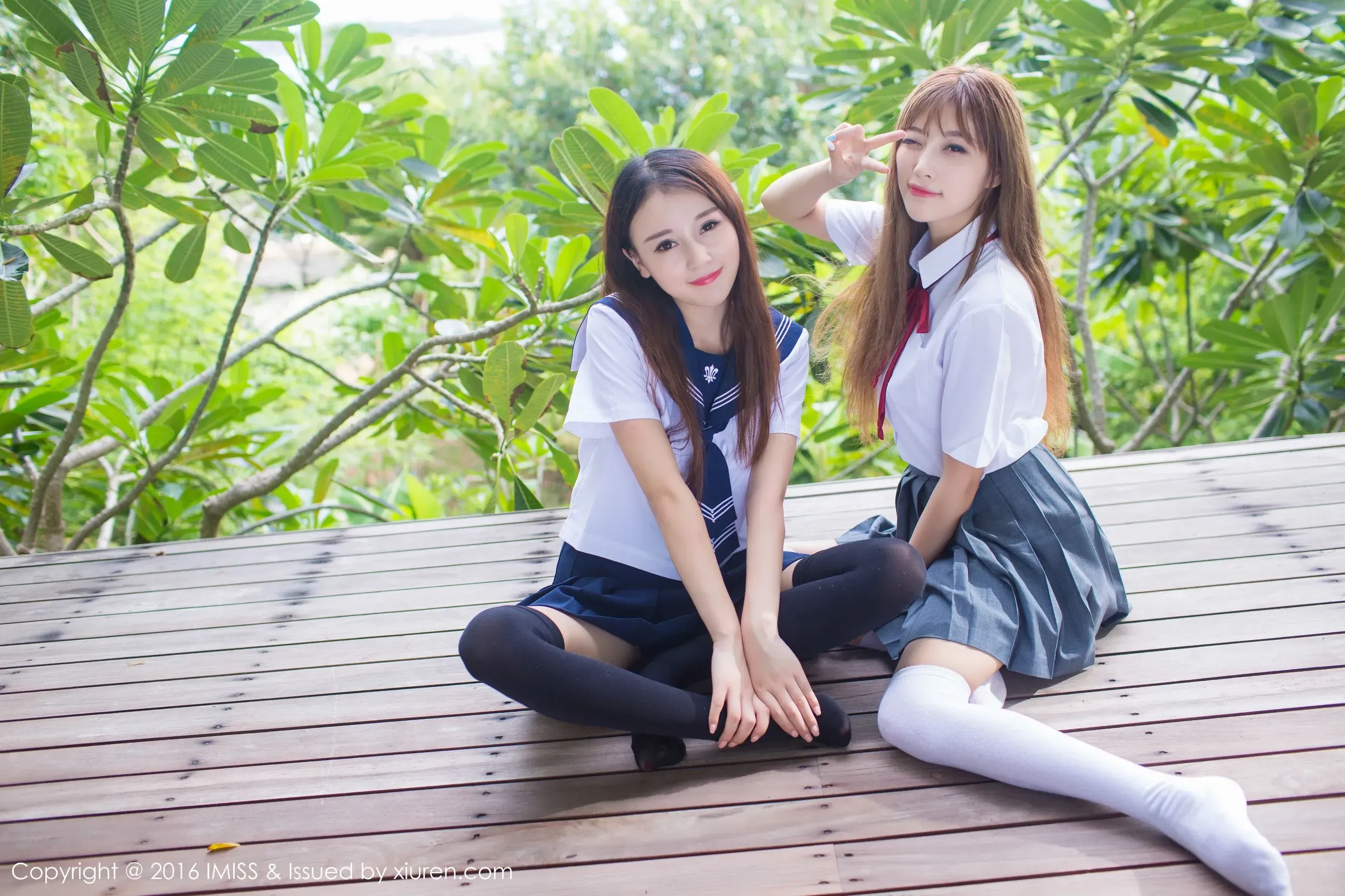 赵小米Kitty、sugar小甜心CC《闺蜜》 爱蜜社IMiss Vol.133插图6