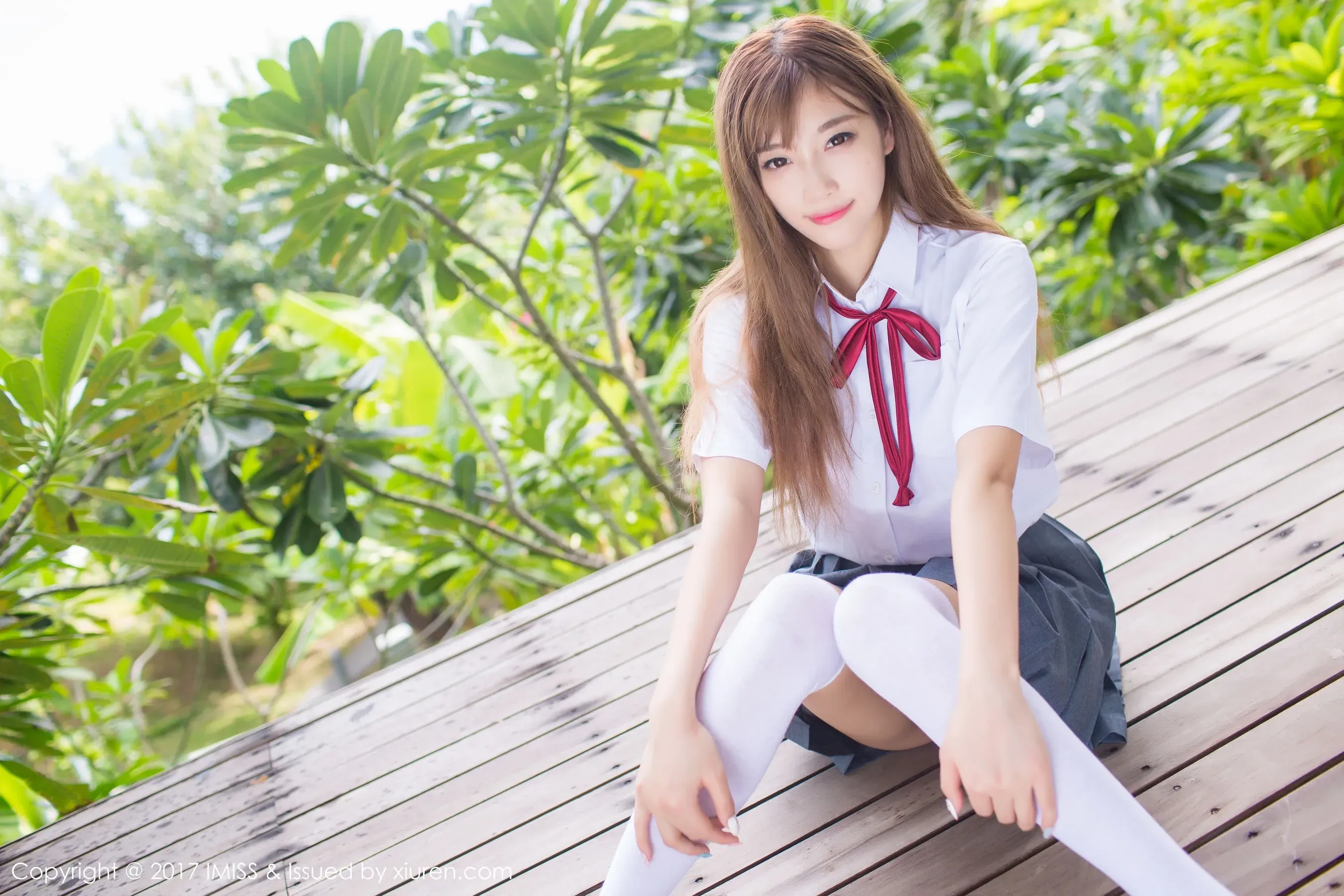 杨晨晨sugar《室外校服系列》 爱蜜社IMiss VOL.195插图7