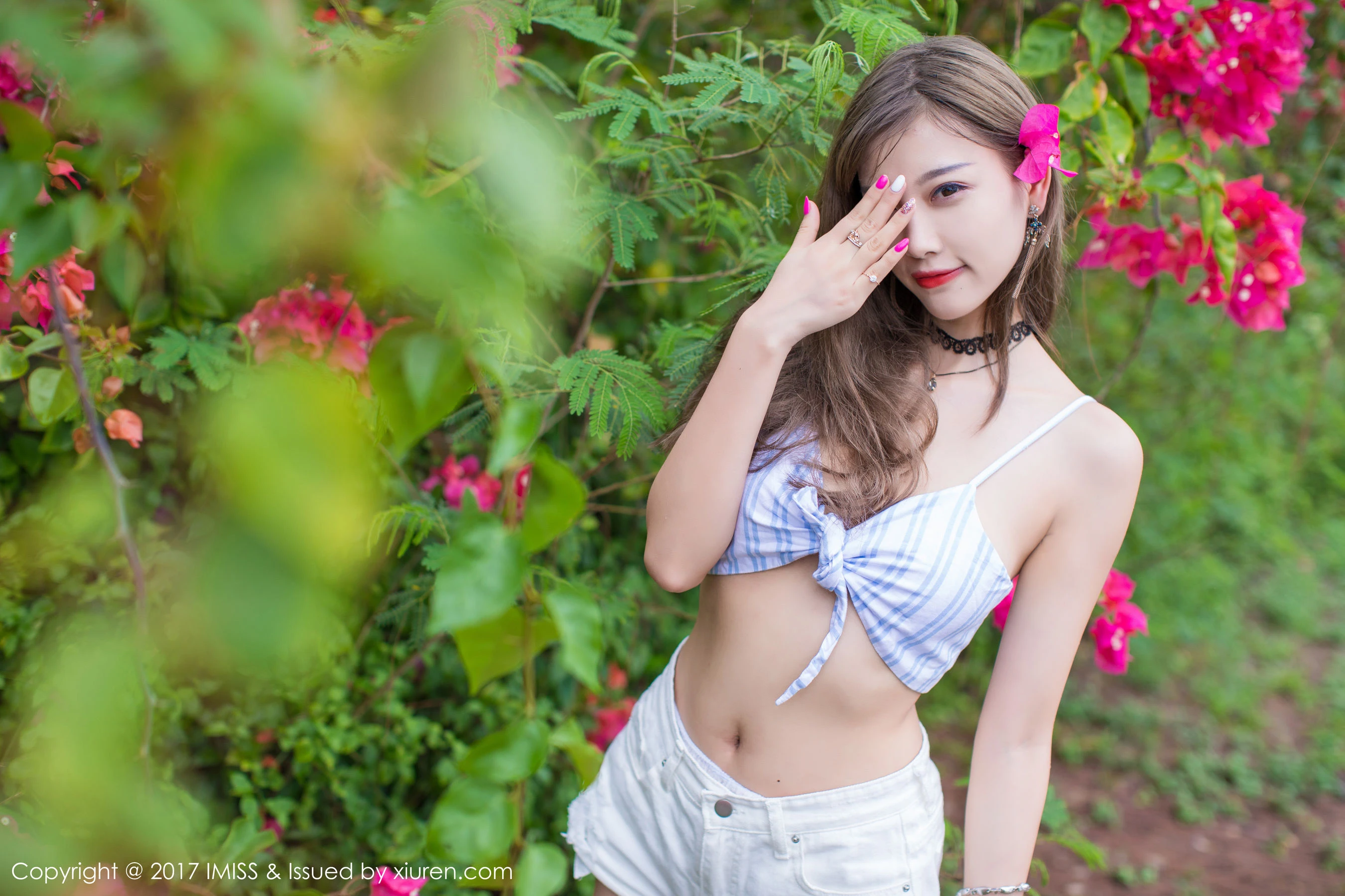 杨晨晨sugar《室外清新大秀美腿系列》 爱蜜社IMiss Vol.189插图3