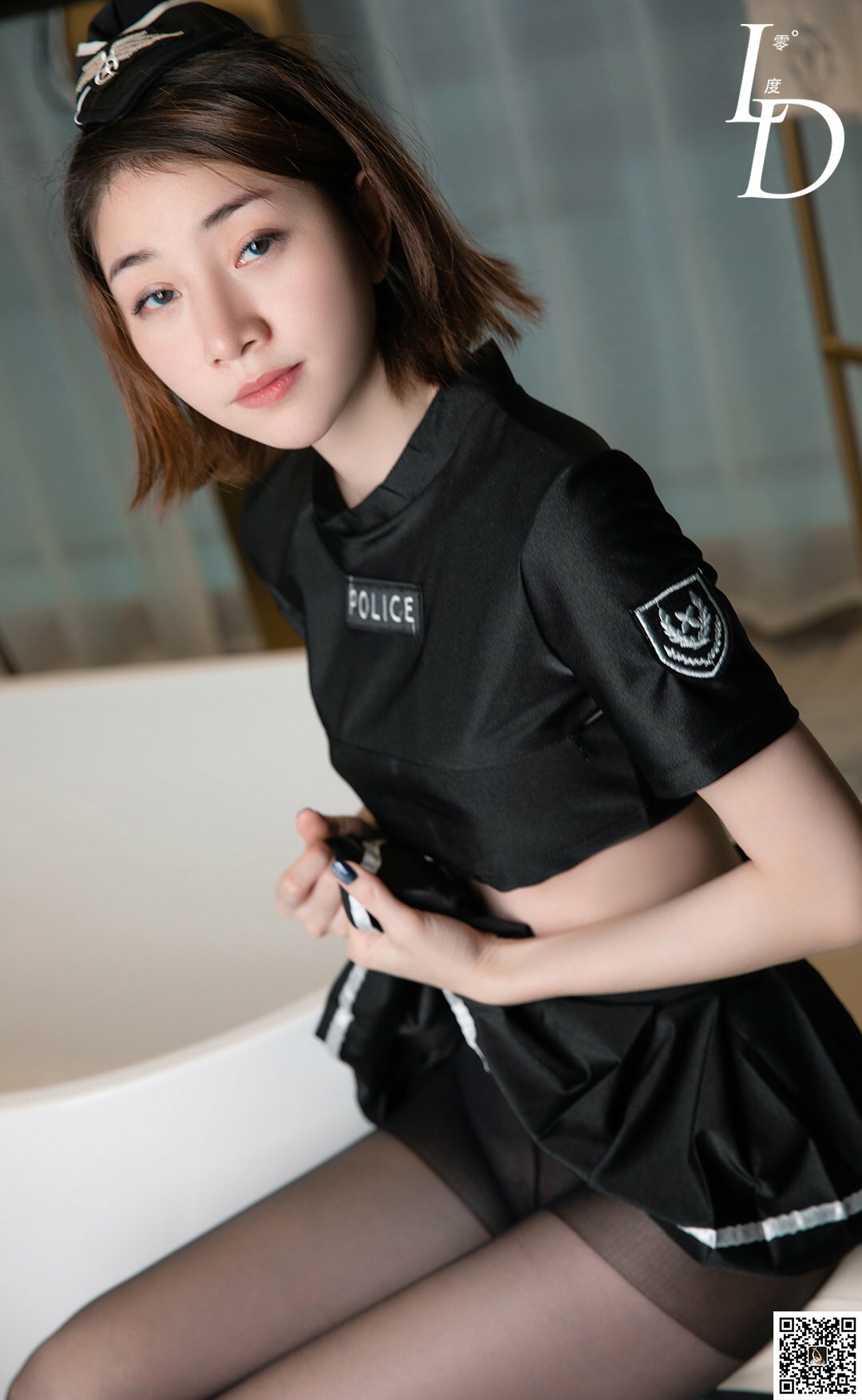 [LD零度摄影]第51期 糖糖黑丝-撸撸奈子