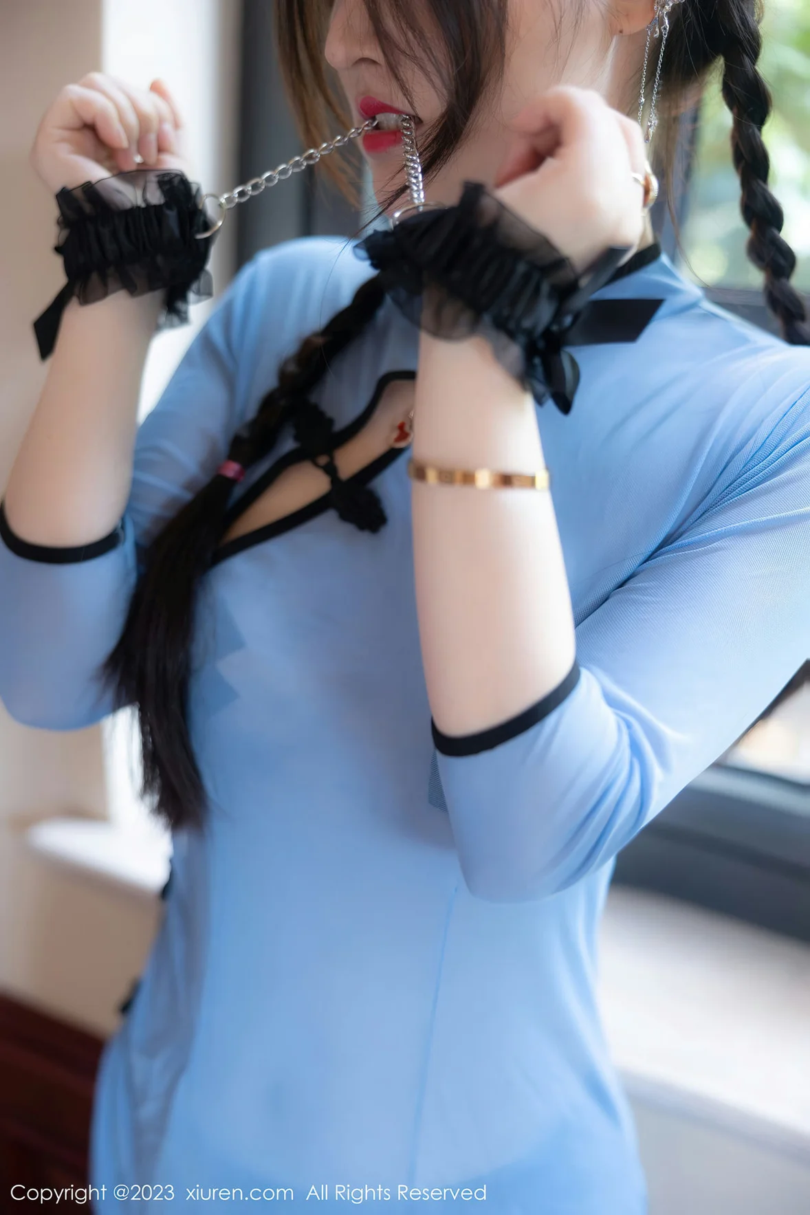 XiuRen 秀人 No.7357 诗诗kiki 轻透旗袍性感写真 [85P]插图3