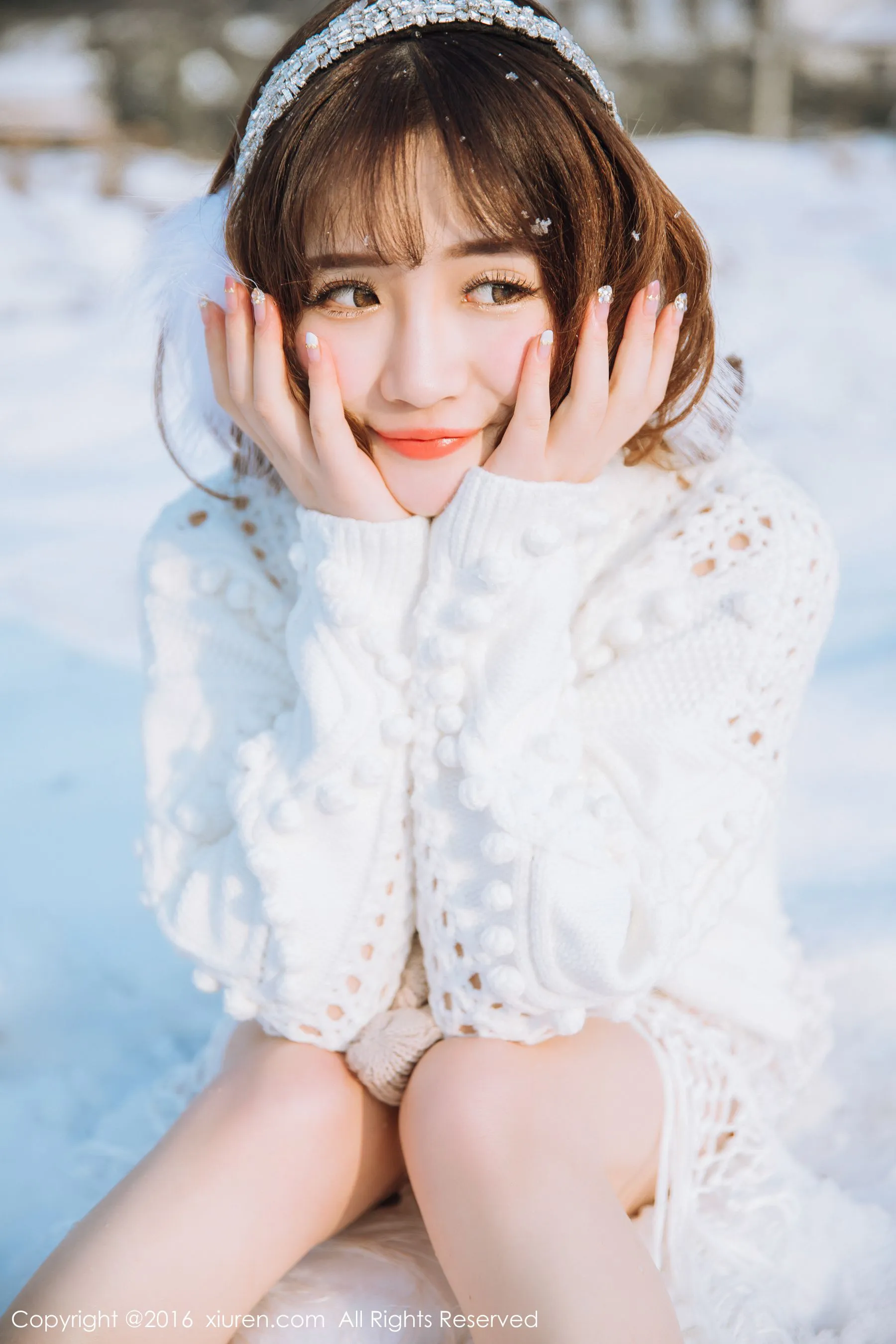 徐cake《新春雪景套图》 秀人网 No.484插图5