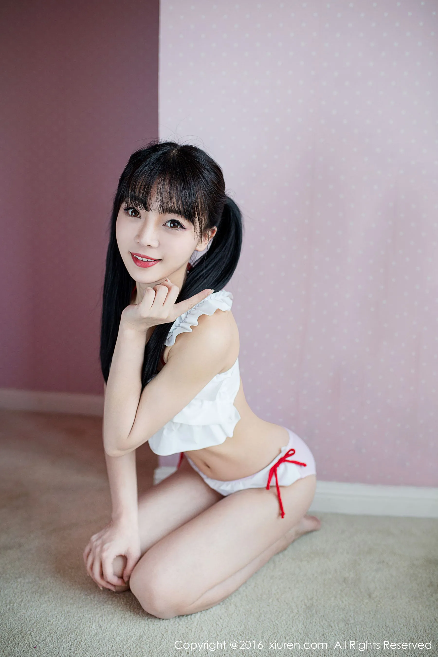 Mio莉莉《丝粉色的初恋》 秀人网 No.552插图5