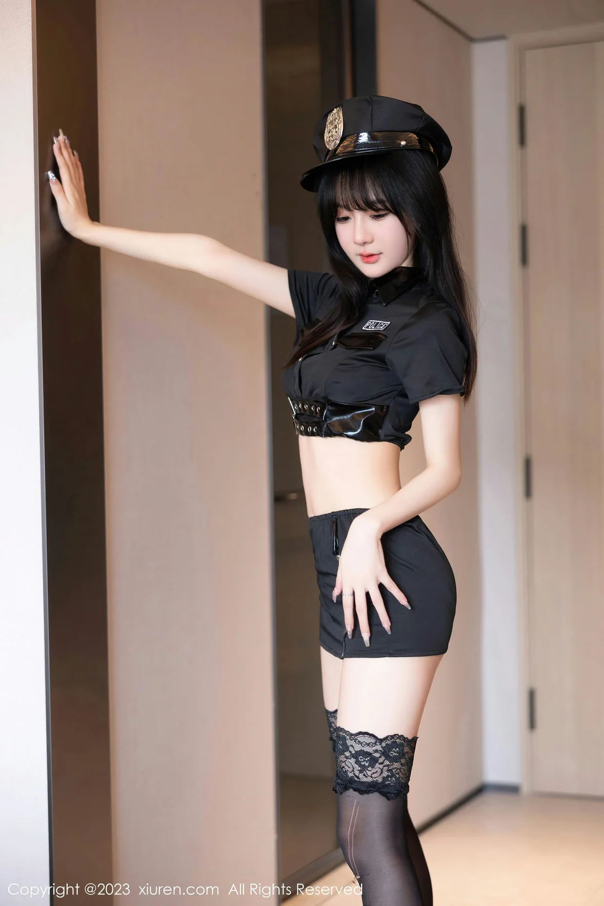 XiuRen 秀人 No.6851 幼幼 黑丝爆乳警花制服 [87P]插图2