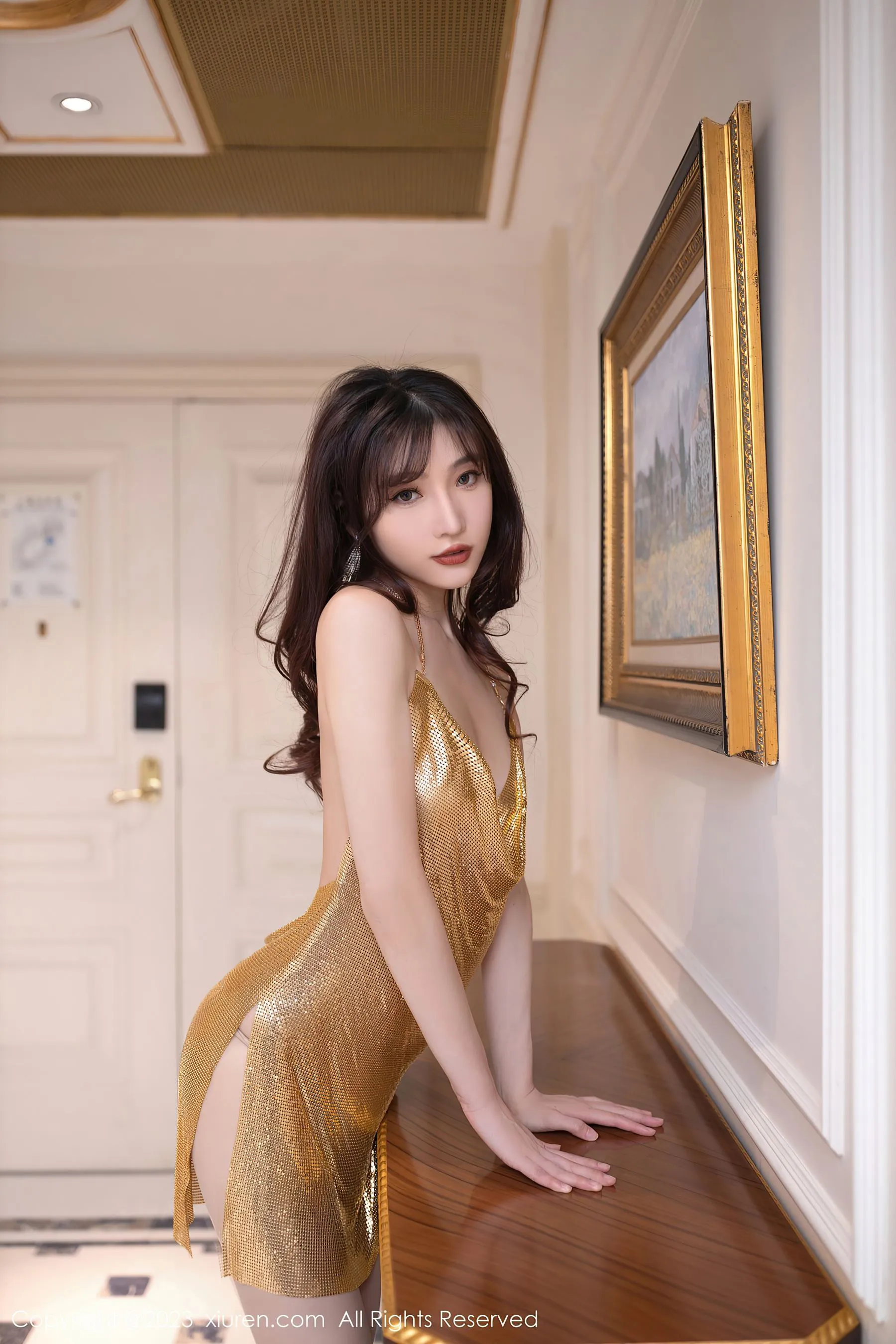 秀人网 No.6390 陆萱萱 丝袜美腿插图1