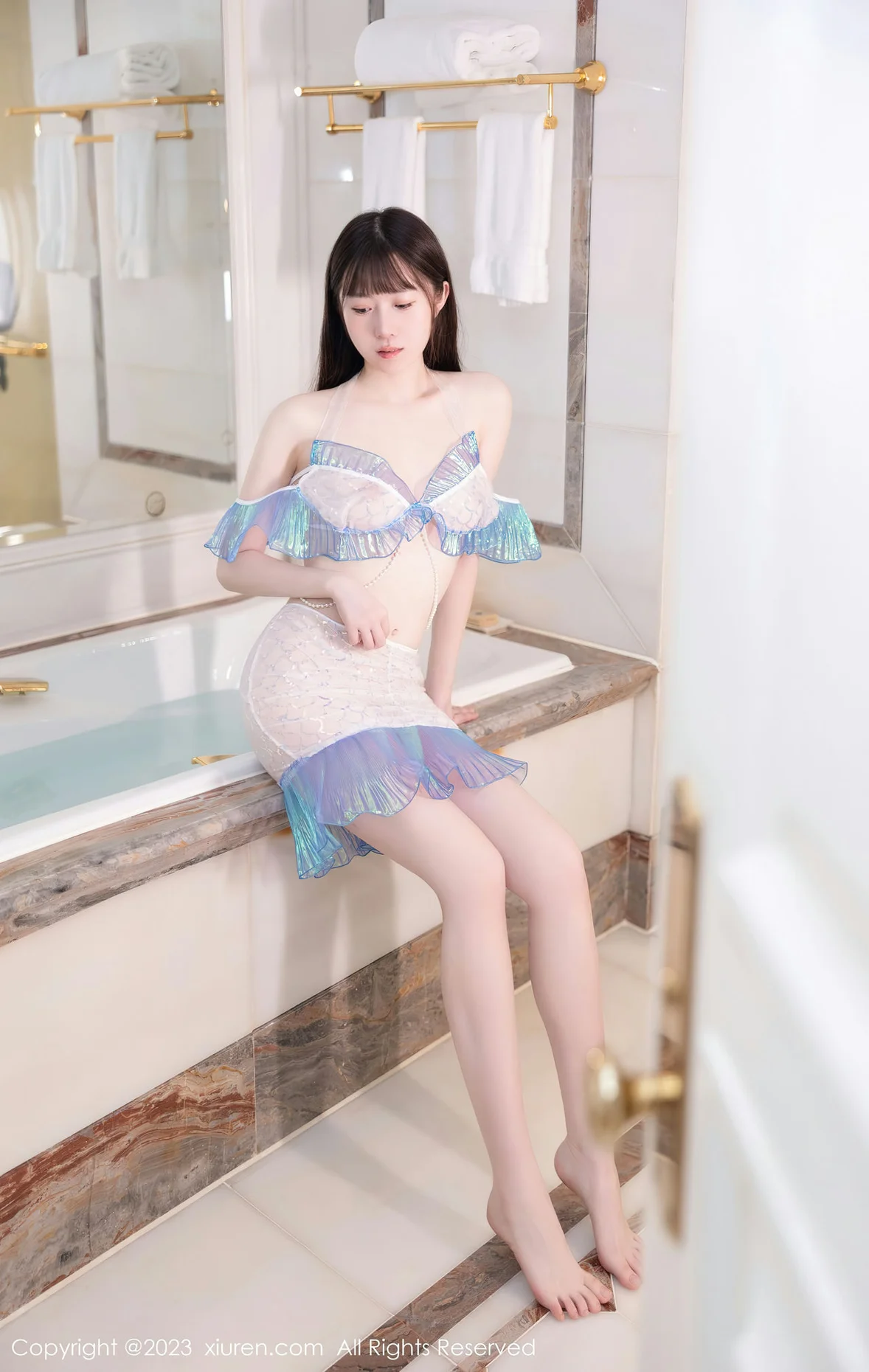 XiuRen 秀人 No.7173 林悠悠 美人鱼装扮性感写真 [68P]插图4