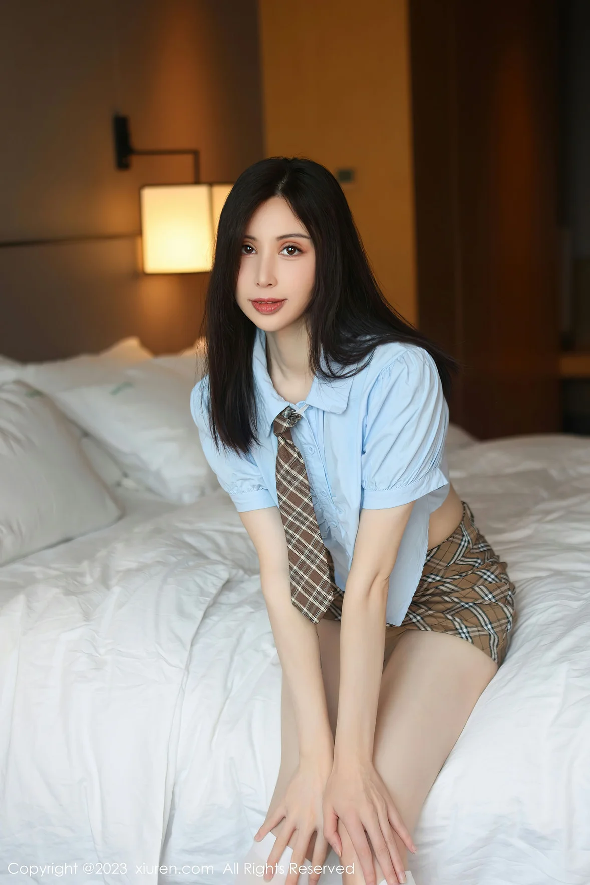 XiuRen 秀人 No.7306 曼柔 白色丝袜性感写真 [83P]插图6