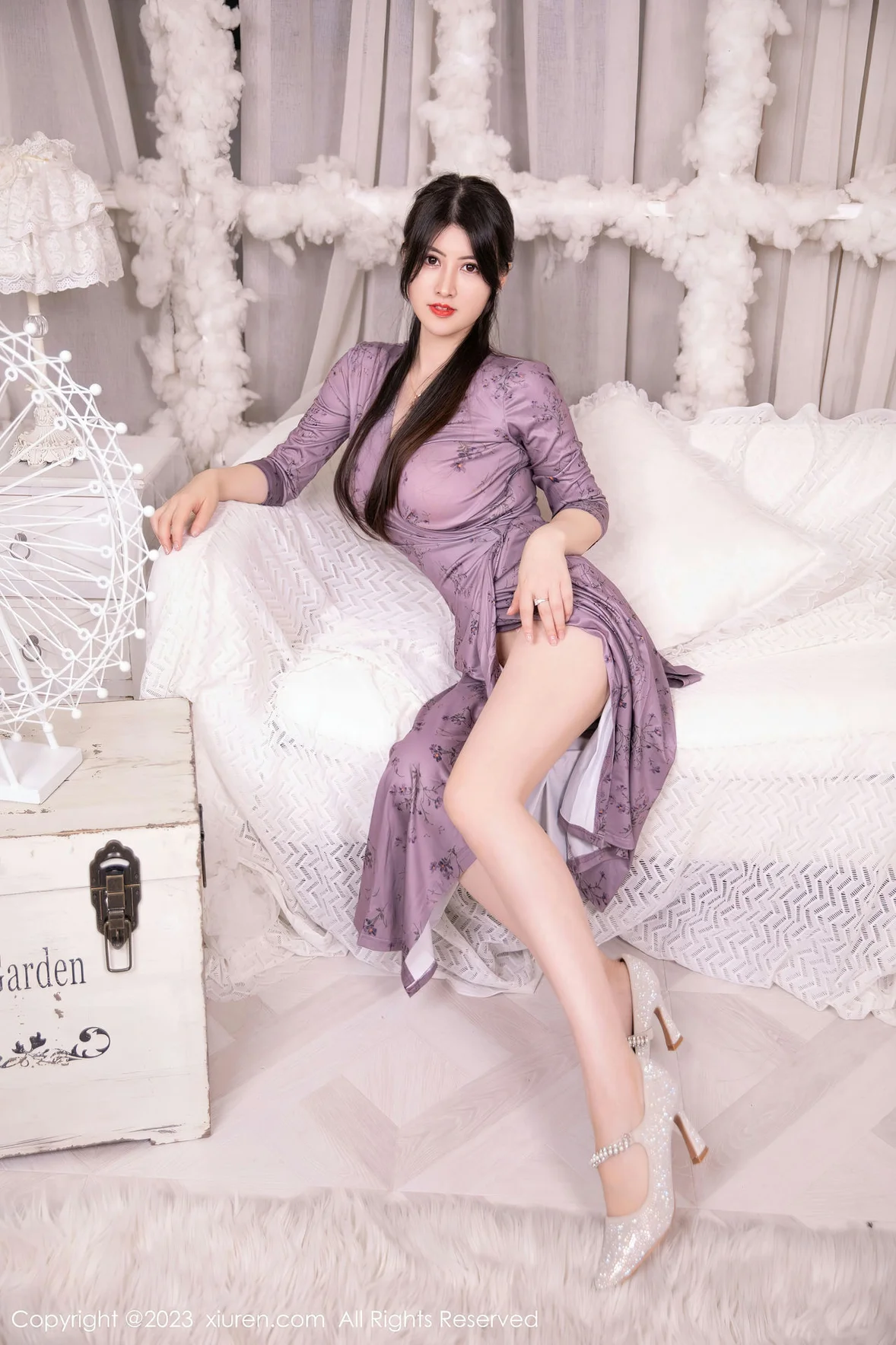 XiuRen 秀人 No.7126 诗诗kiki 紫色连夜长裙性感写真 [88P]插图8