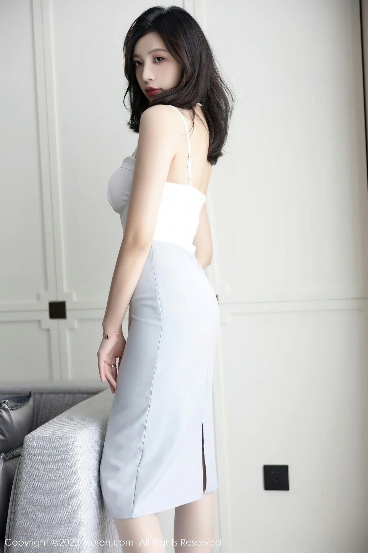 XiuRen 秀人 No.6898 郑颖姗Bev 白色蕾丝内衣性感写真 [83P]插图6