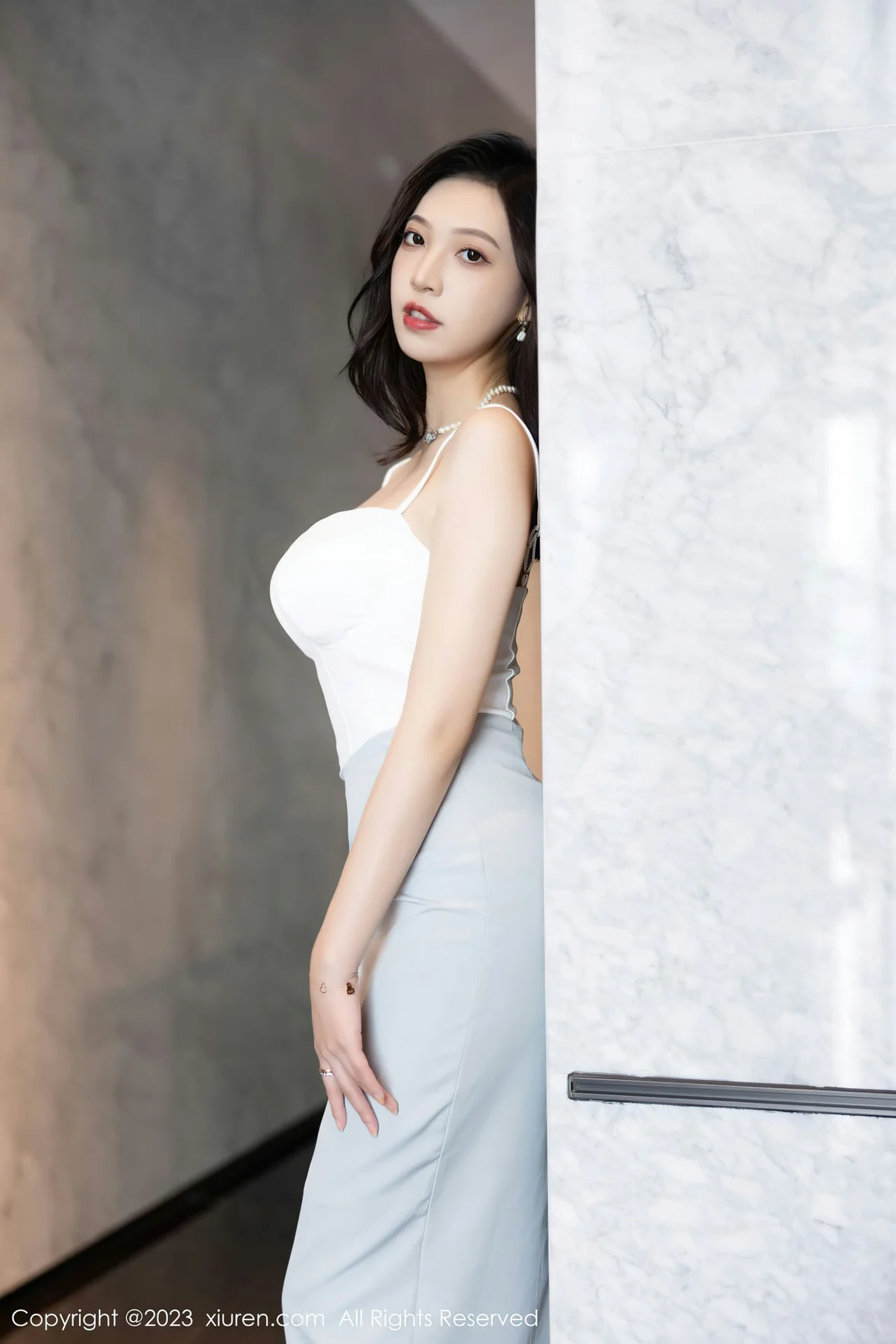 XiuRen 秀人 No.6898 郑颖姗Bev 白色蕾丝内衣性感写真 [83P]插图4