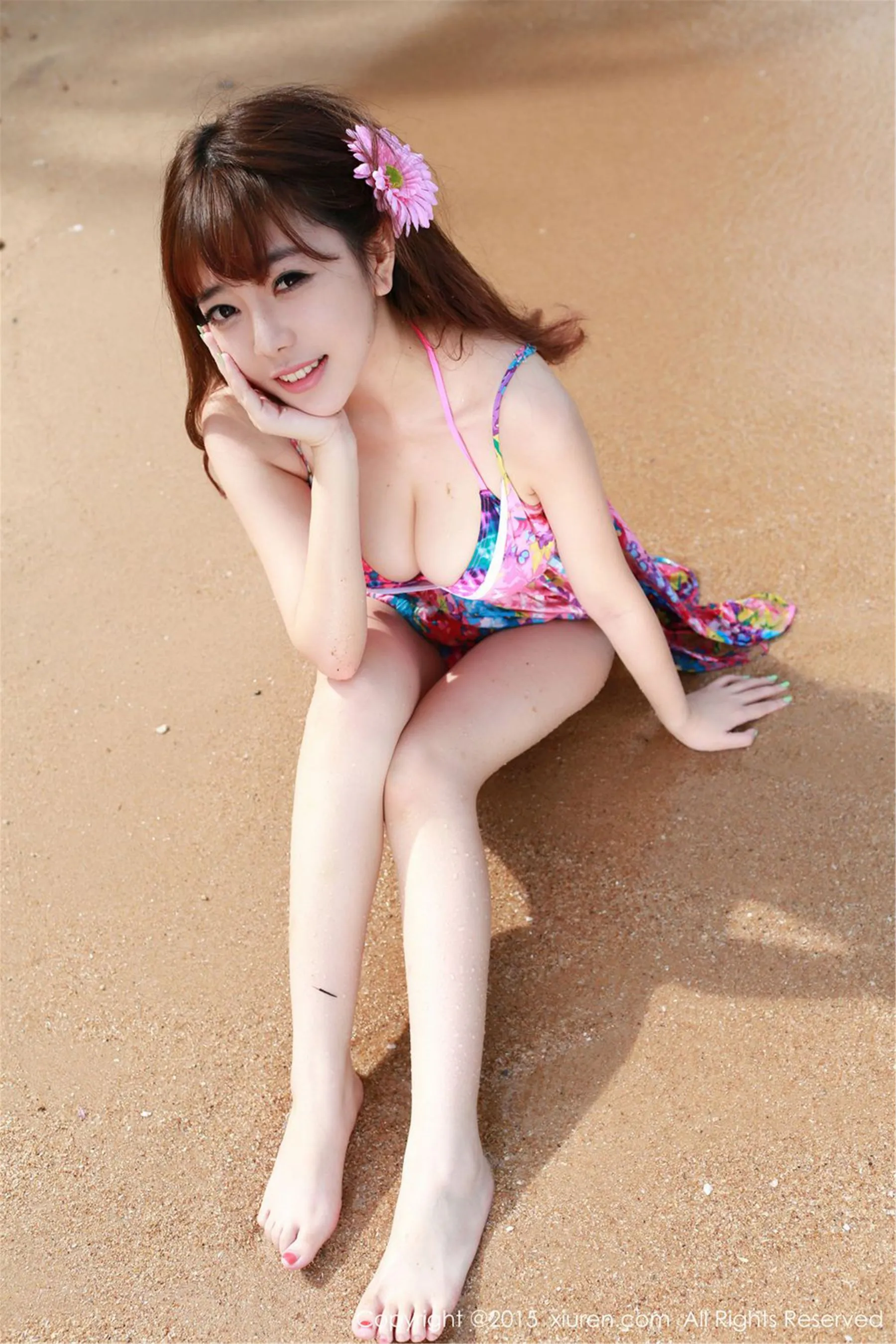 刘飞儿Faye《泰国旅拍》海边系列 秀人网 No.268插图2