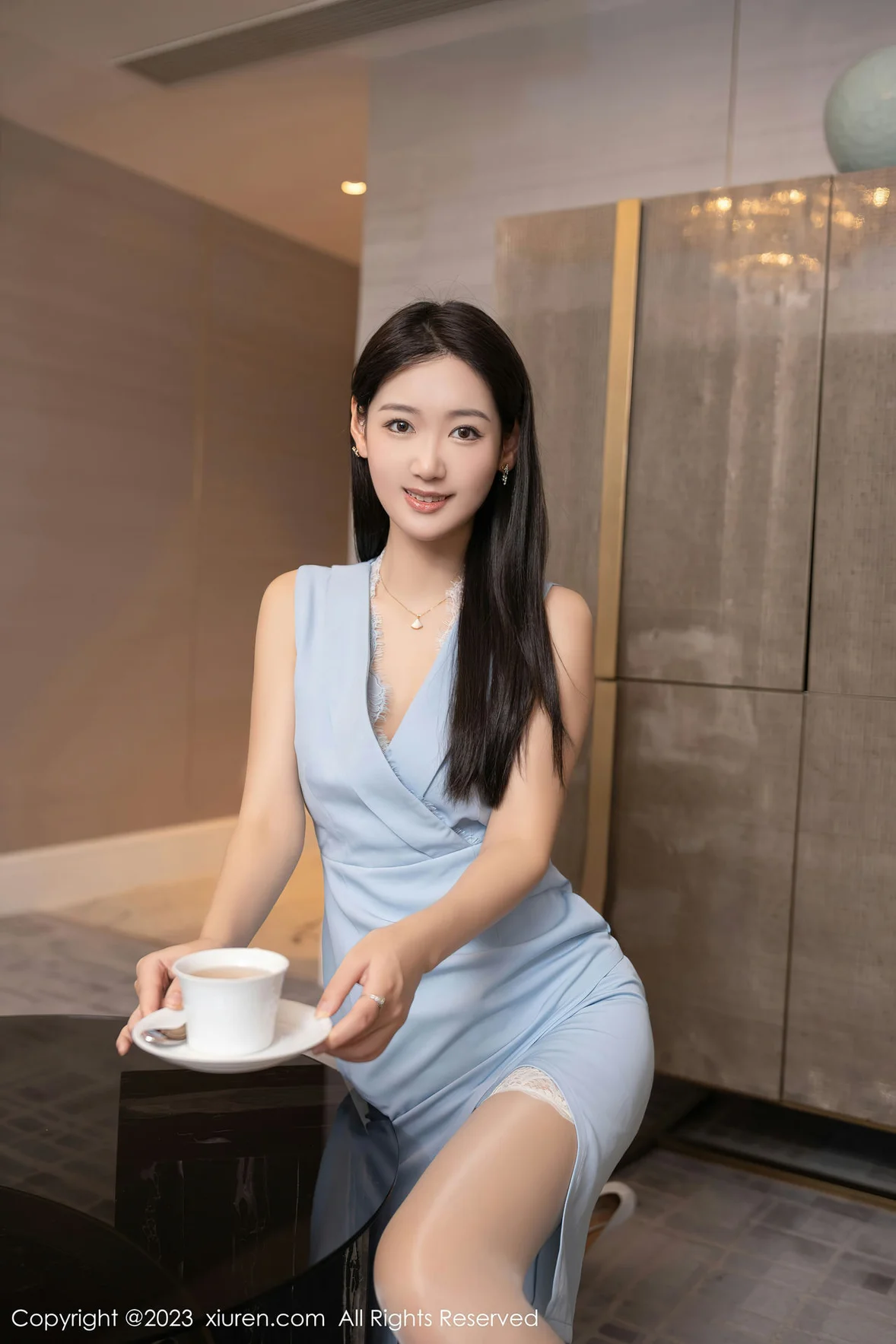 XiuRen 秀人 No.7017 唐安琪 薄纱内衣性感写真 [80P]插图7